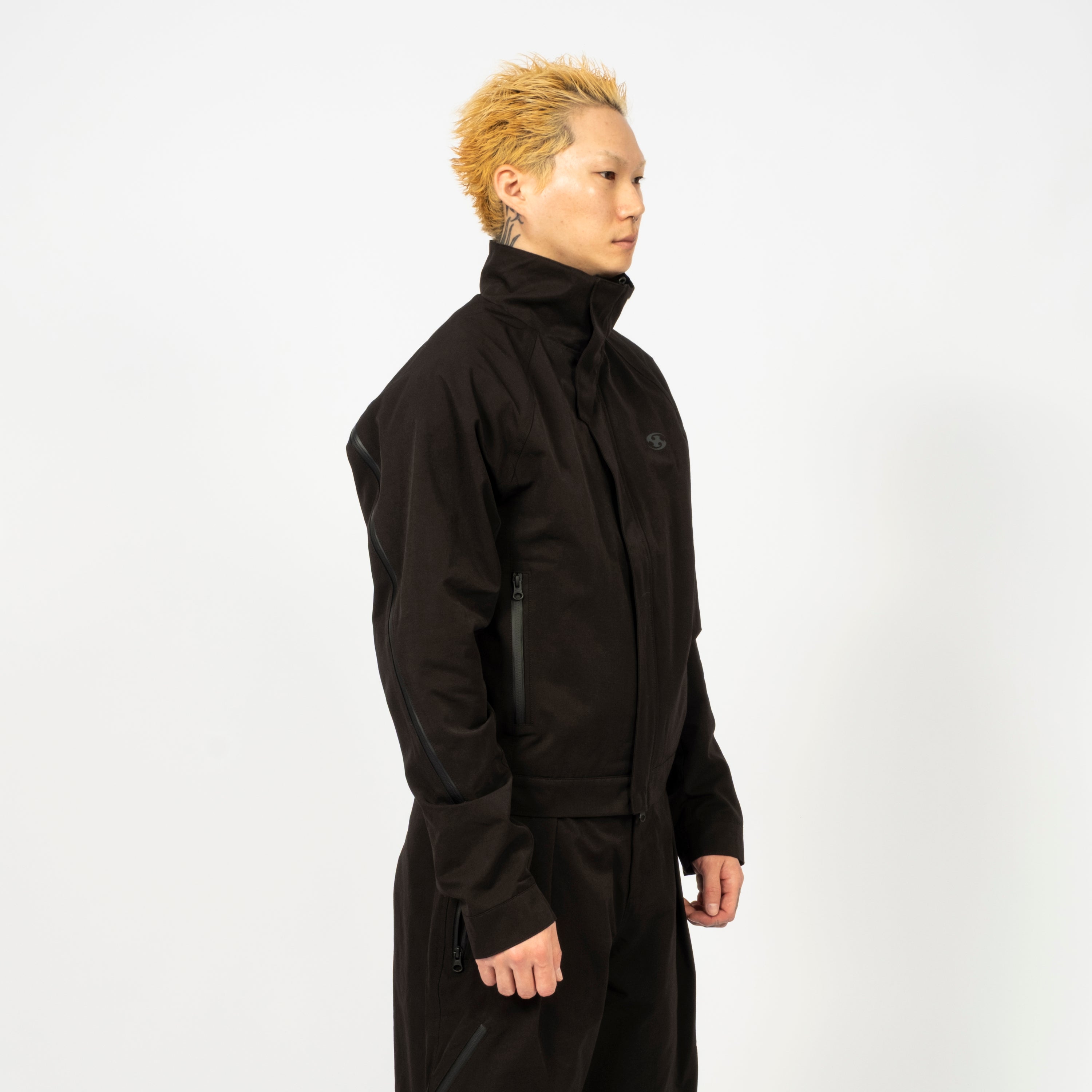 [SAN SAN GEAR] AFFINE CURVE JACKET A _ BLACK
