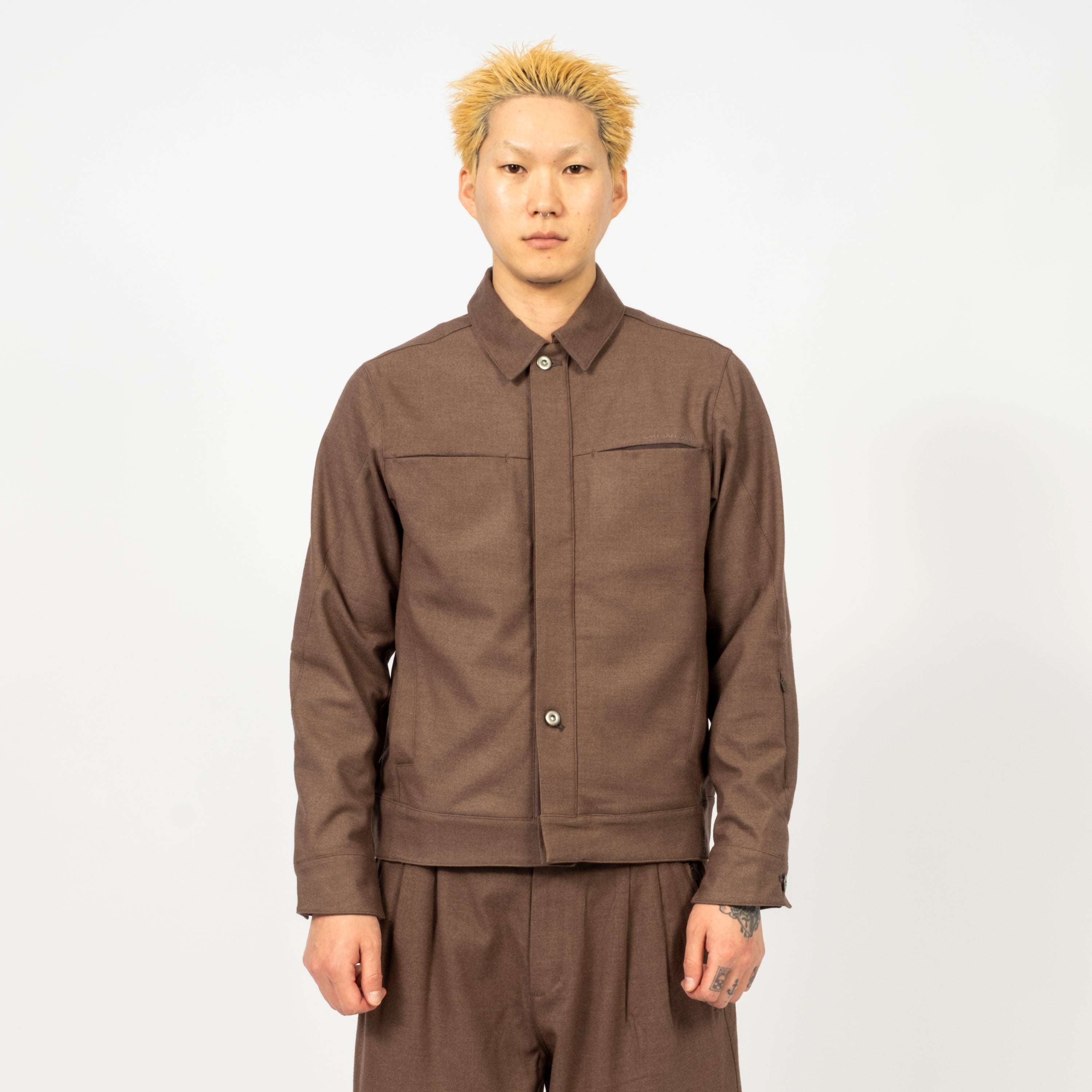 [SAN SAN GEAR] TRUCKER JACKET _ BROWN