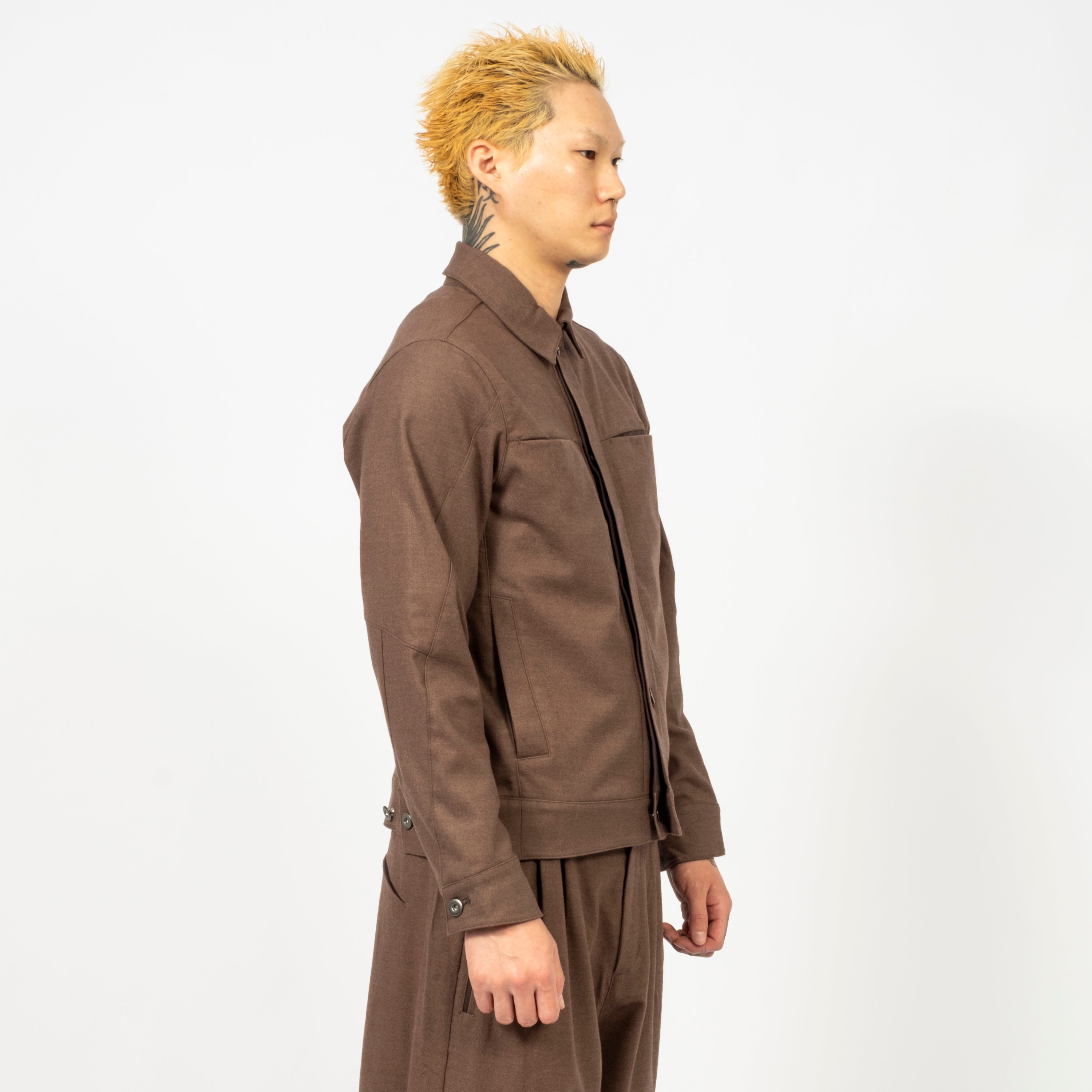 [SAN SAN GEAR] TRUCKER JACKET _ BROWN