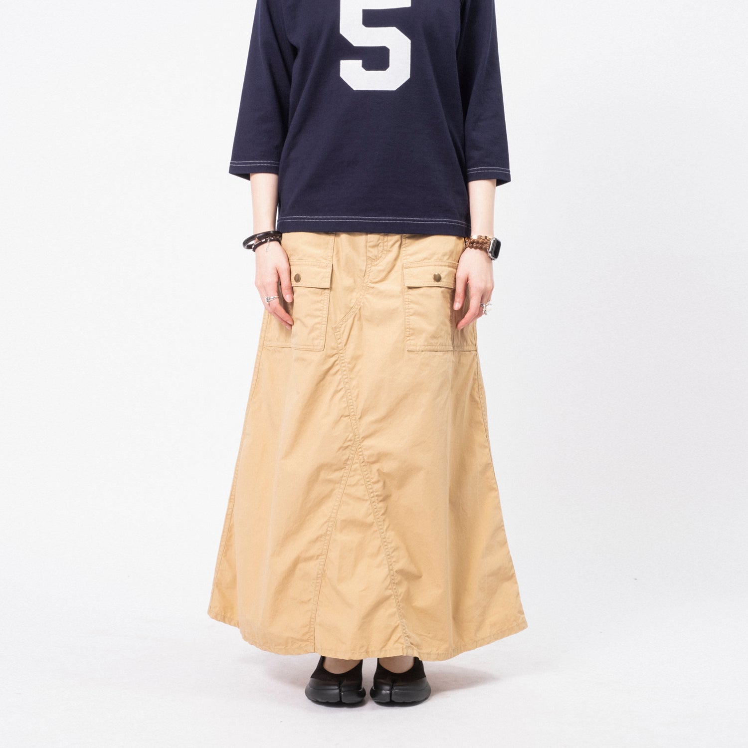 [BEAMS BOY] G.CO BUSH SKIRT _ BEIGE