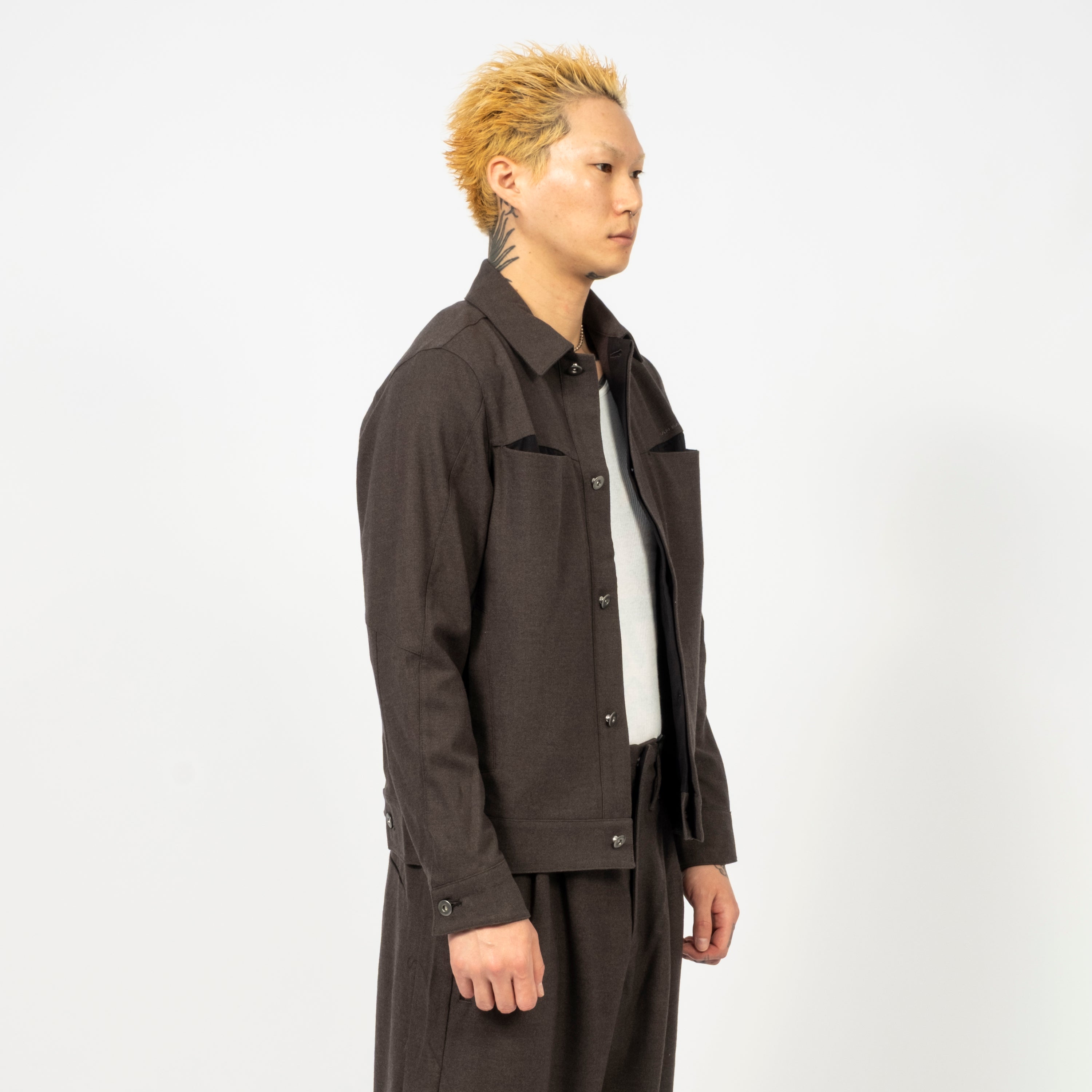 [SAN SAN GEAR] TRUCKER JACKET _ CHARCOAL