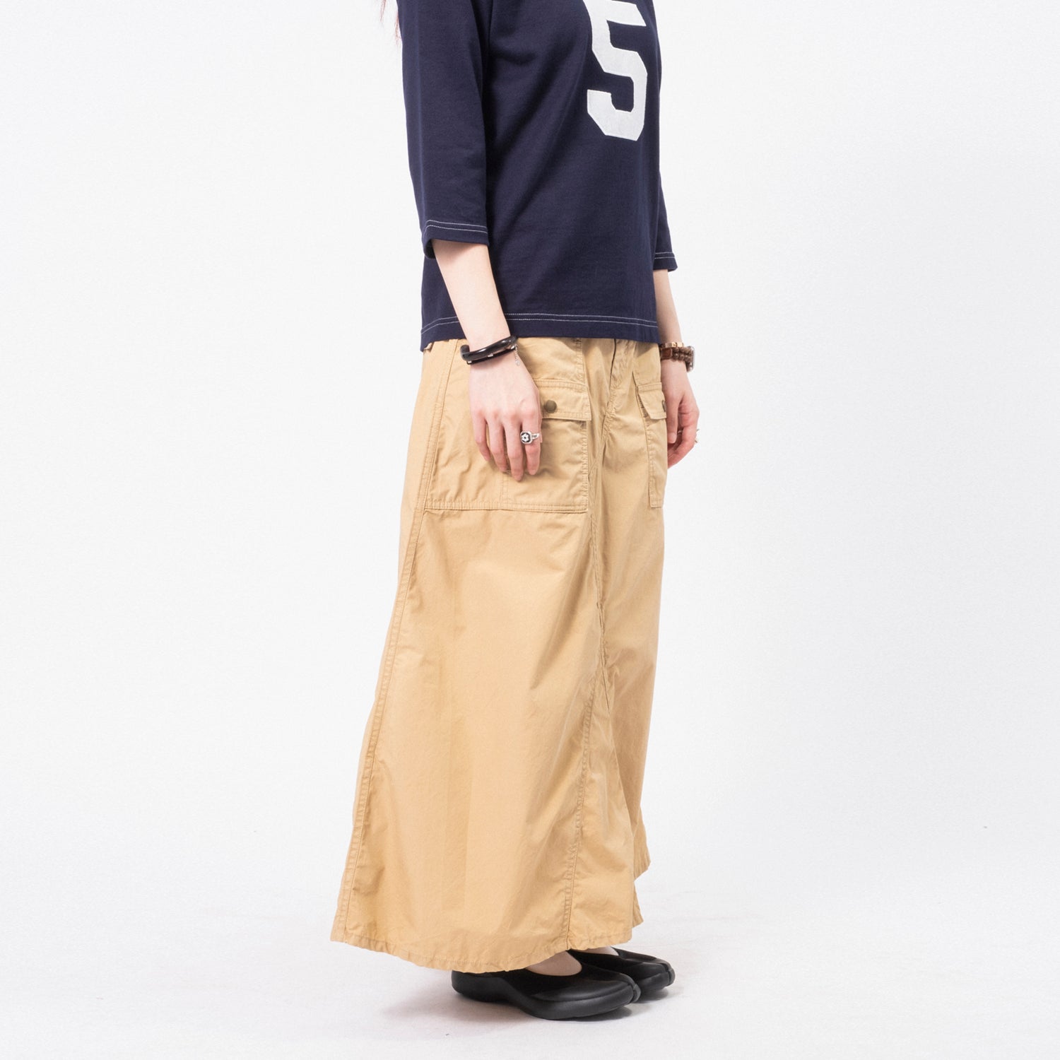 [BEAMS BOY] G.CO BUSH SKIRT _ BEIGE