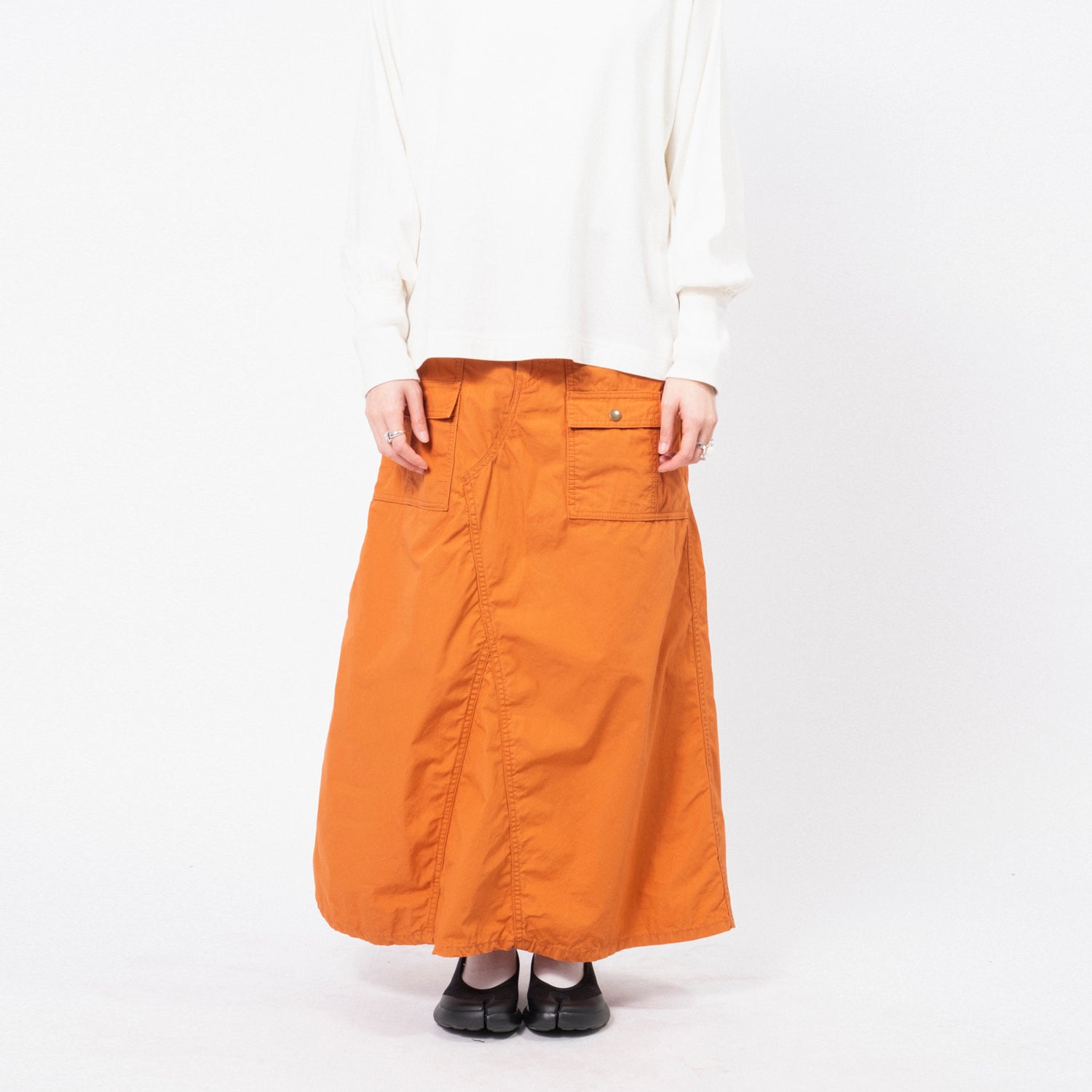 [BEAMS BOY] G.CO BUSH SKIRT _ ORANGE