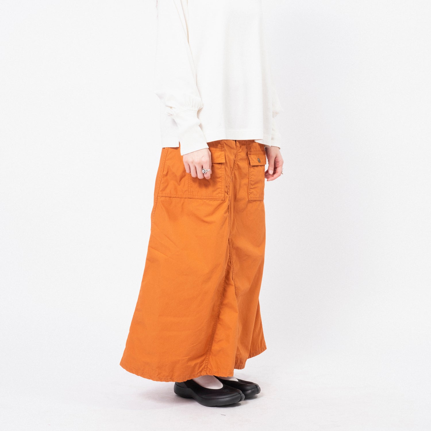 [BEAMS BOY] G.CO BUSH SKIRT _ ORANGE