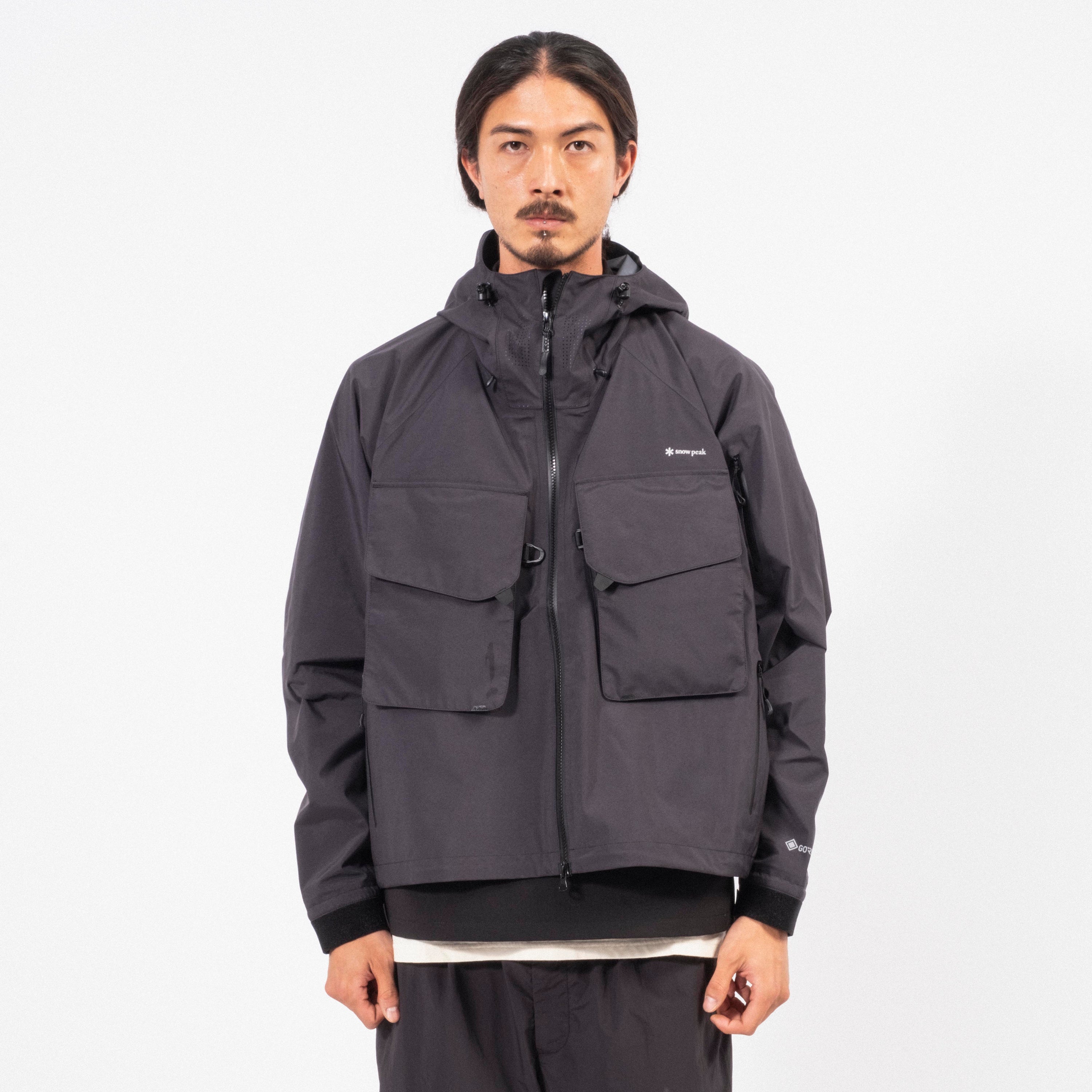 [SNOW PEAK] SR-1 GORE-TEX STORMSHIELD WADING JACKET _ BLACK