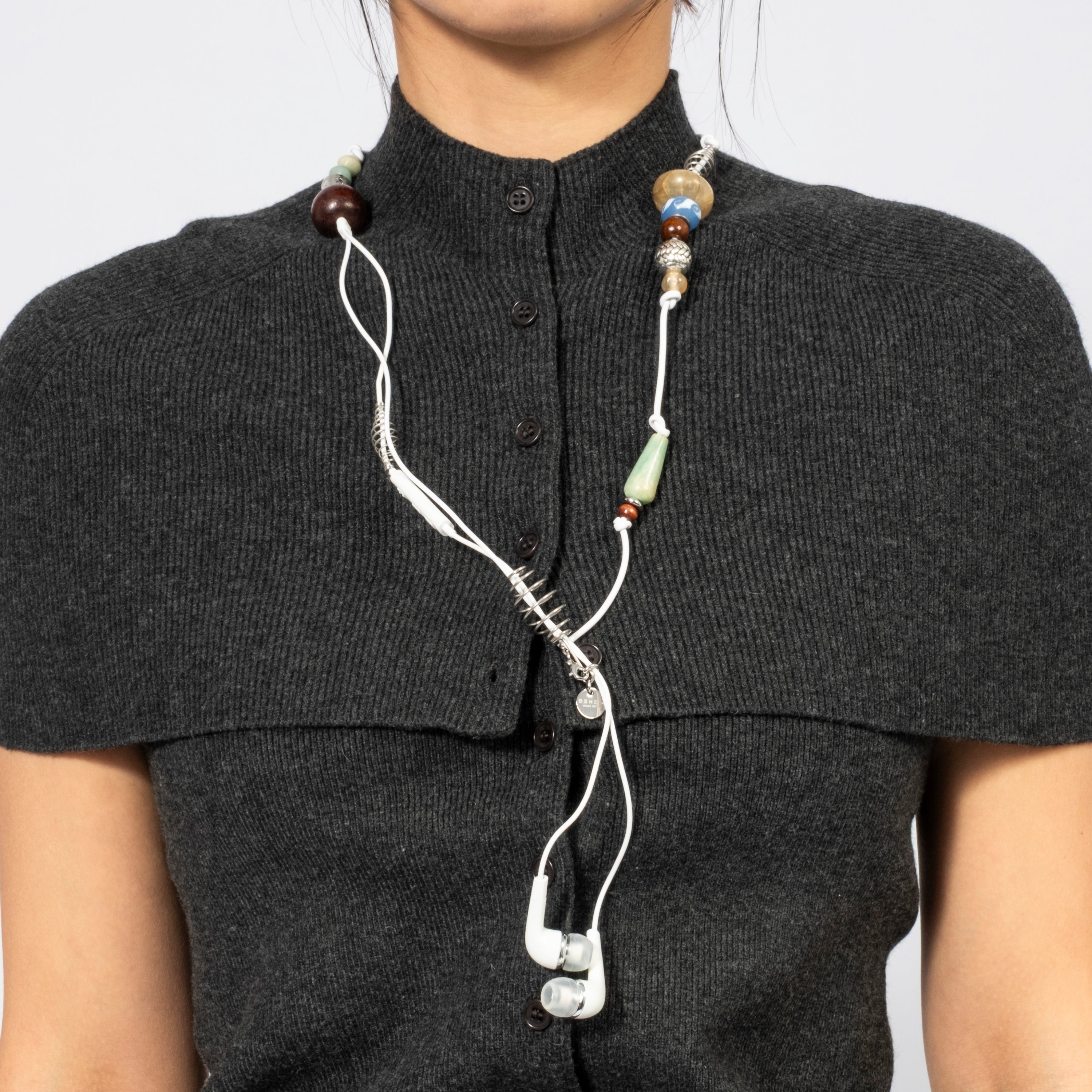 [52HZ LAB] SAMSUNG EARPHONE NECKLACE _ EARTH TONE