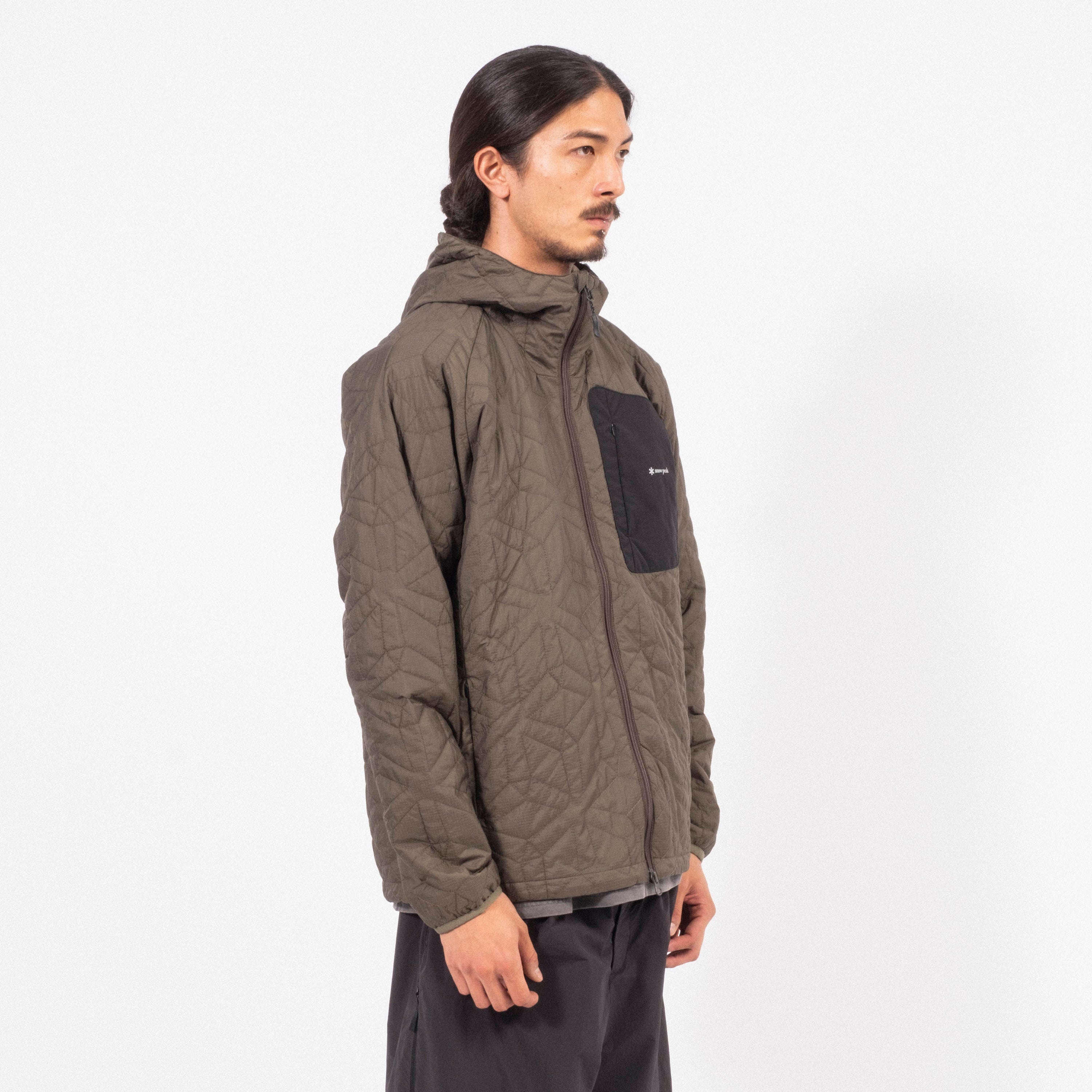 [SNOW PEAK] QUILTED INSULATION JACKET _ DARK OLIVE