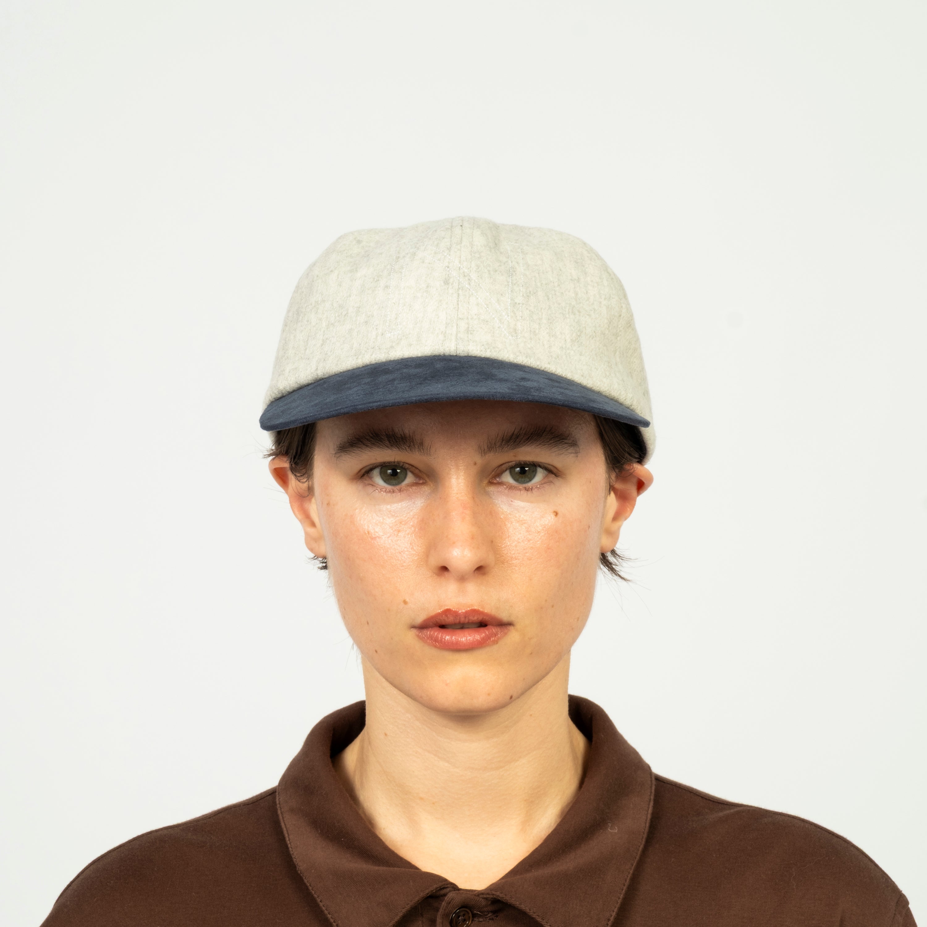 [NINE TAILOR] N-1500 BORAGE CAP _ GREY X BLUE