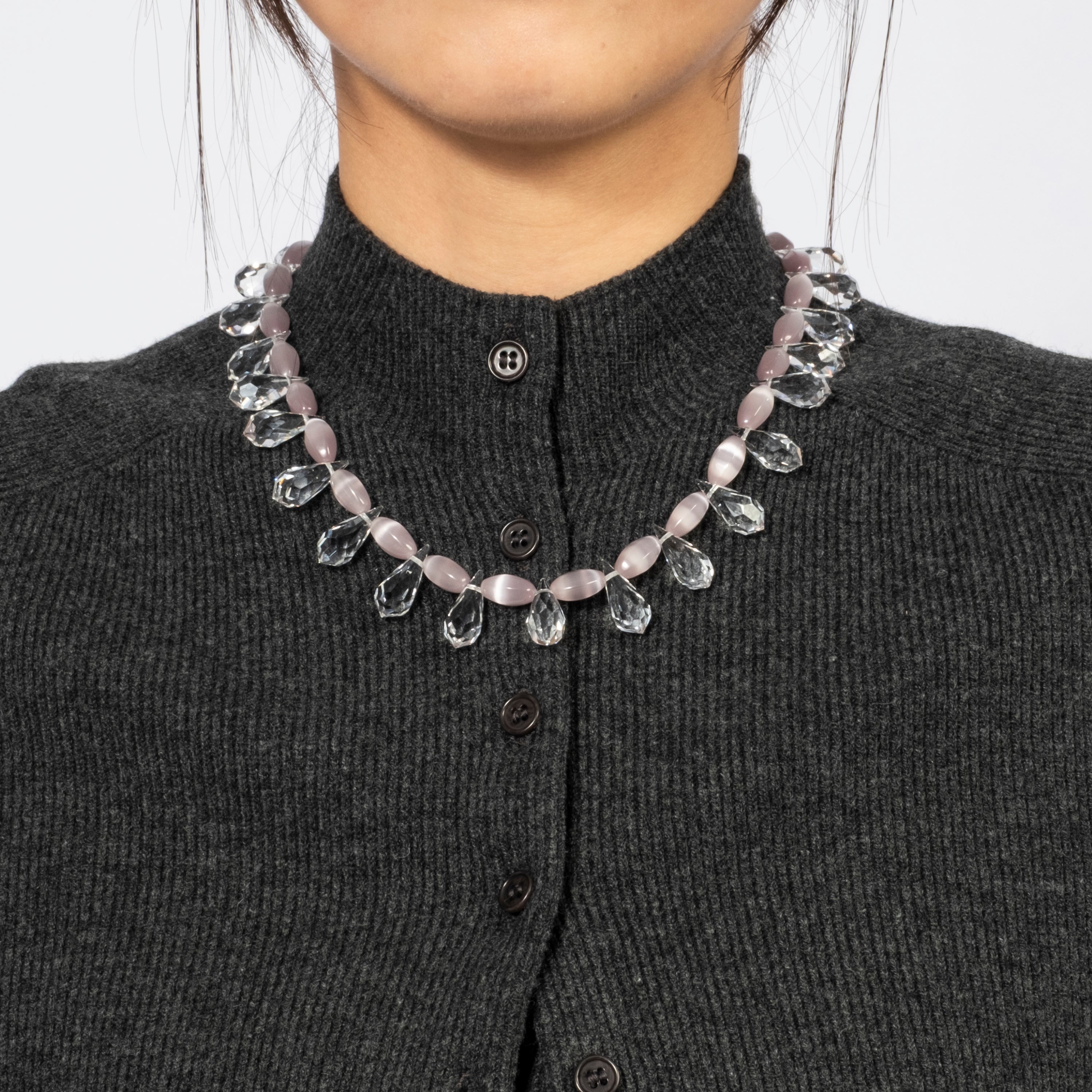 [52HZ LAB] CZECHOSLOVAKIA CRYSTAL NECKLACE