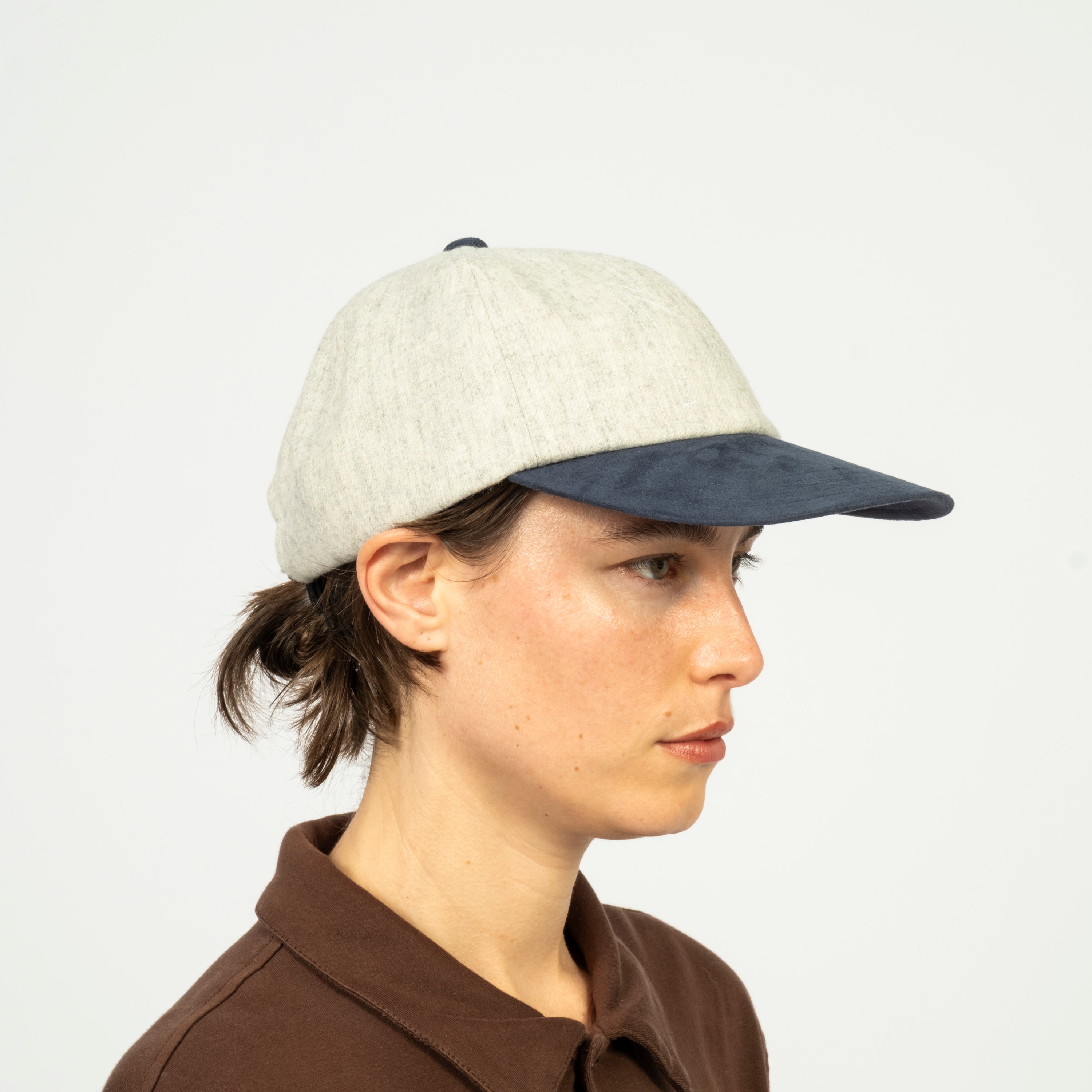 [NINE TAILOR] N-1500 BORAGE CAP _ GREY X BLUE