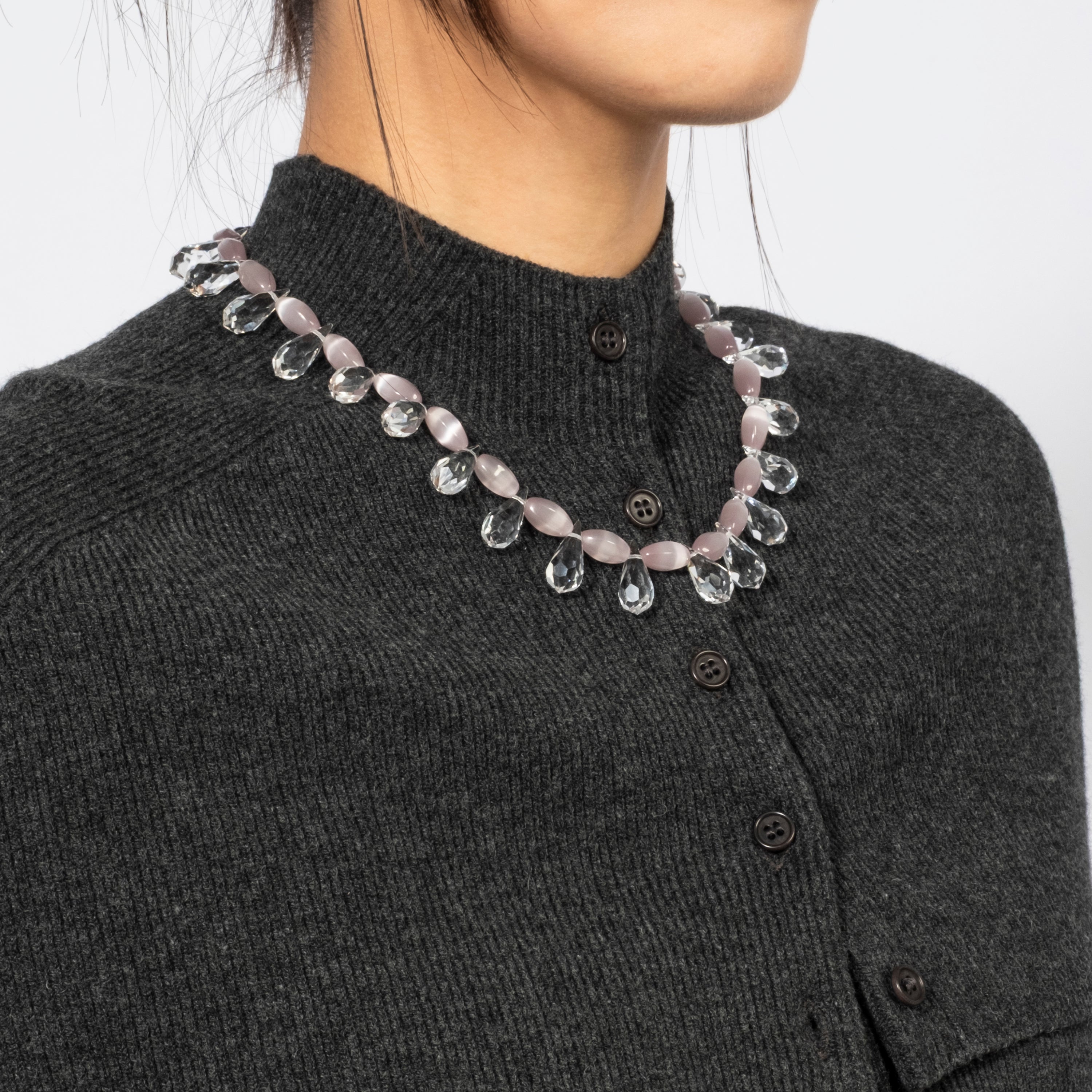 [52HZ LAB] CZECHOSLOVAKIA CRYSTAL NECKLACE