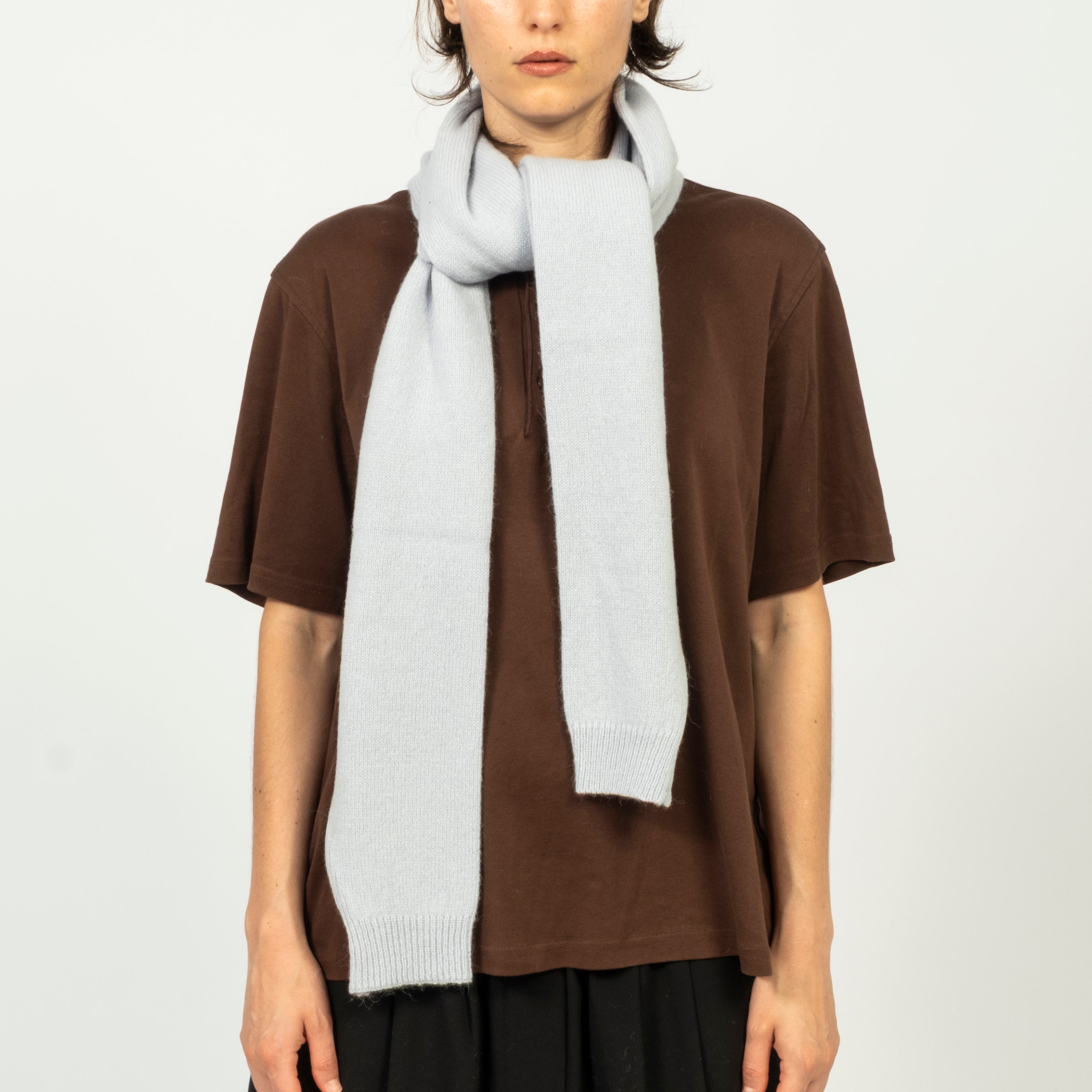 [NINE TAILOR] N-1536 BERGAMOT STOLE _ SKY BLUE