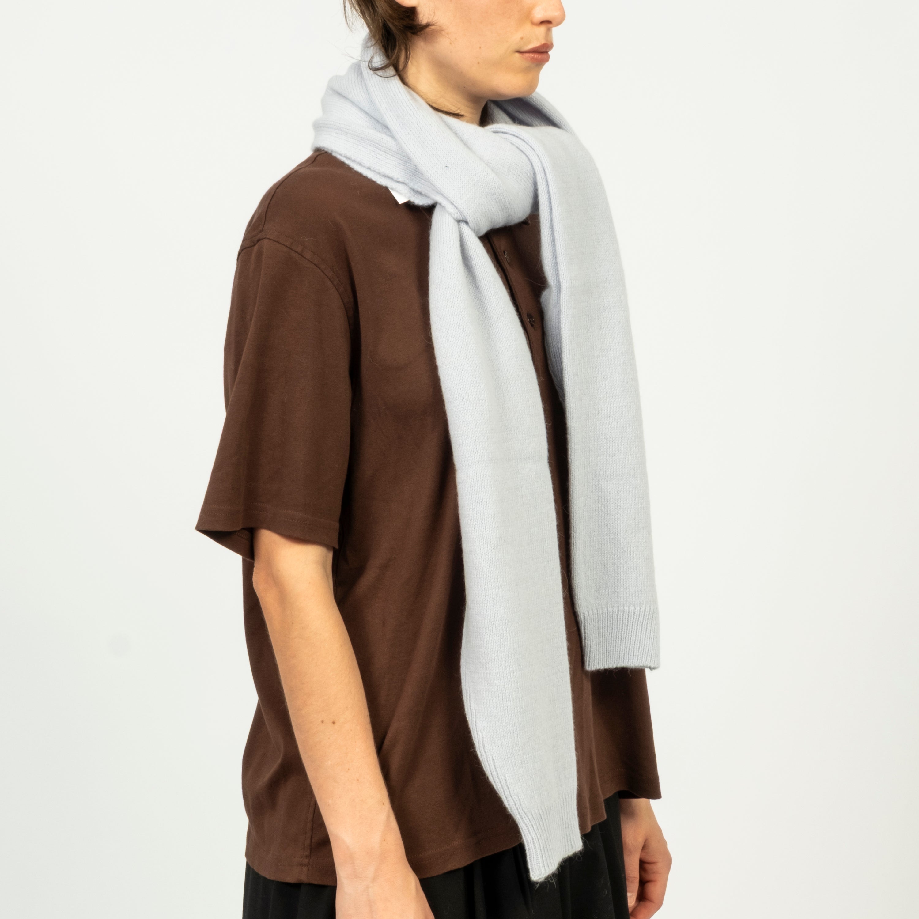 [NINE TAILOR] N-1536 BERGAMOT STOLE _ SKY BLUE