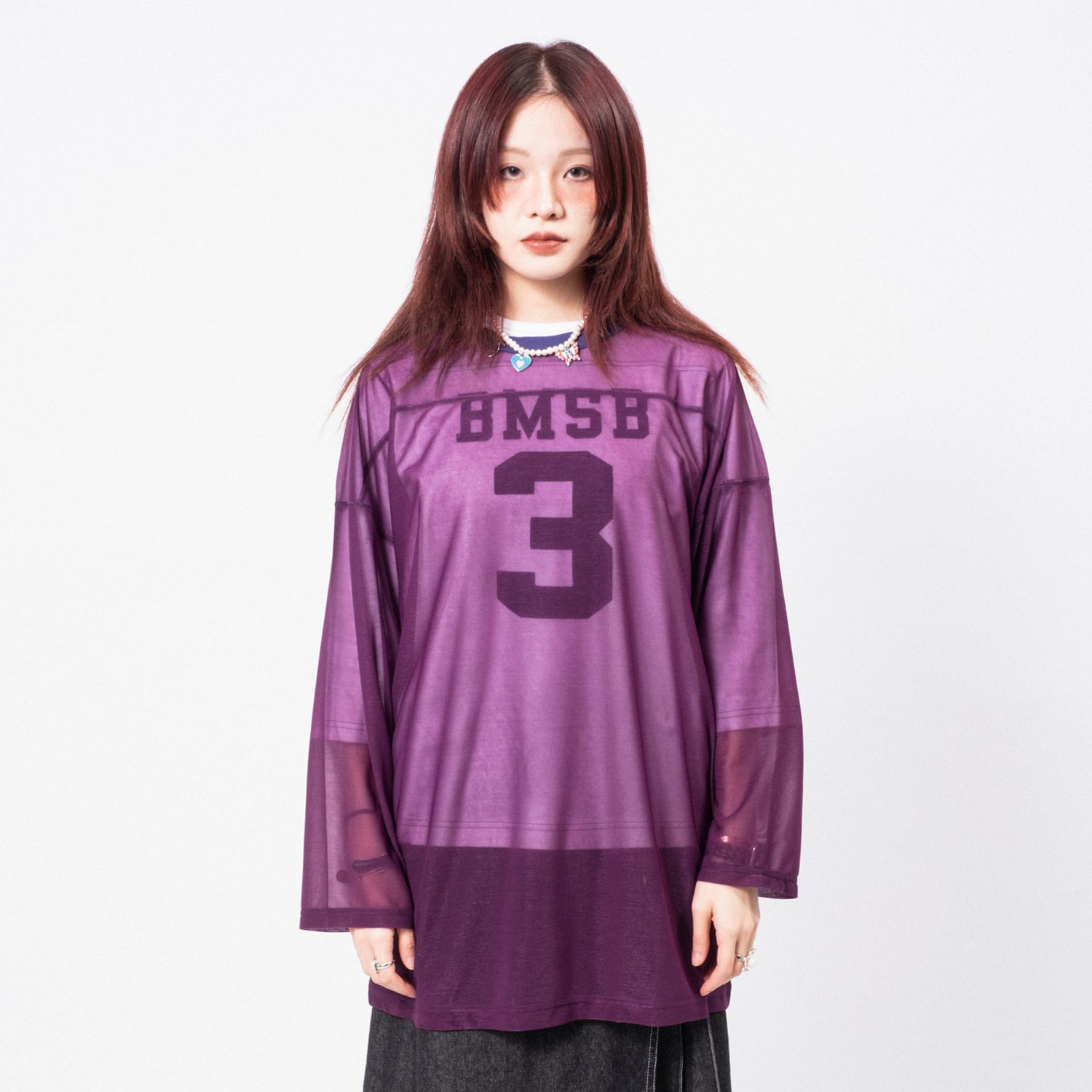 [BEAMS BOY] G.SHEER FOOT/BLS _ PURPLE