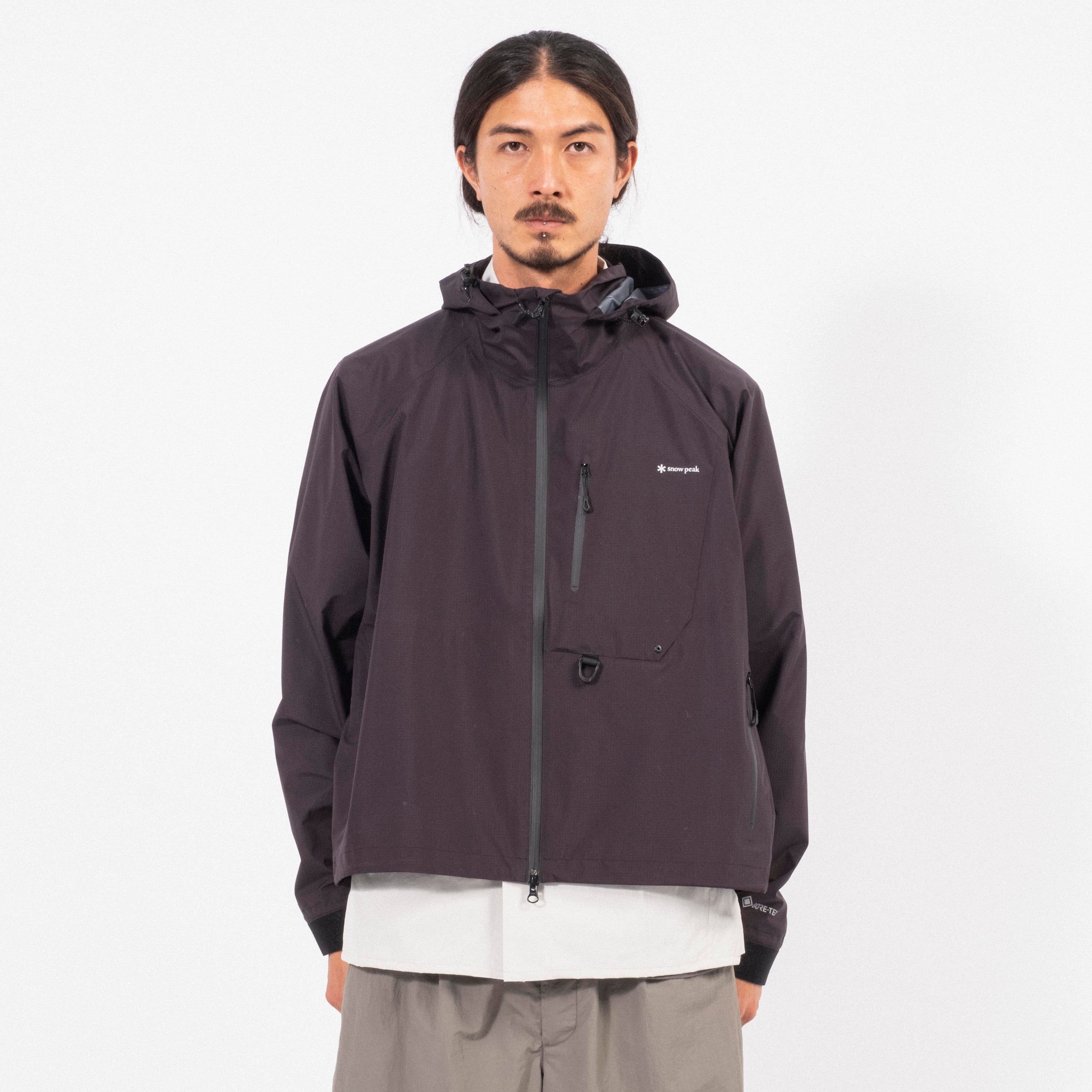 [SNOW PEAK] GORE-TEX LIGHTWEIGHT RAIN WADING JACKET _ BLACK