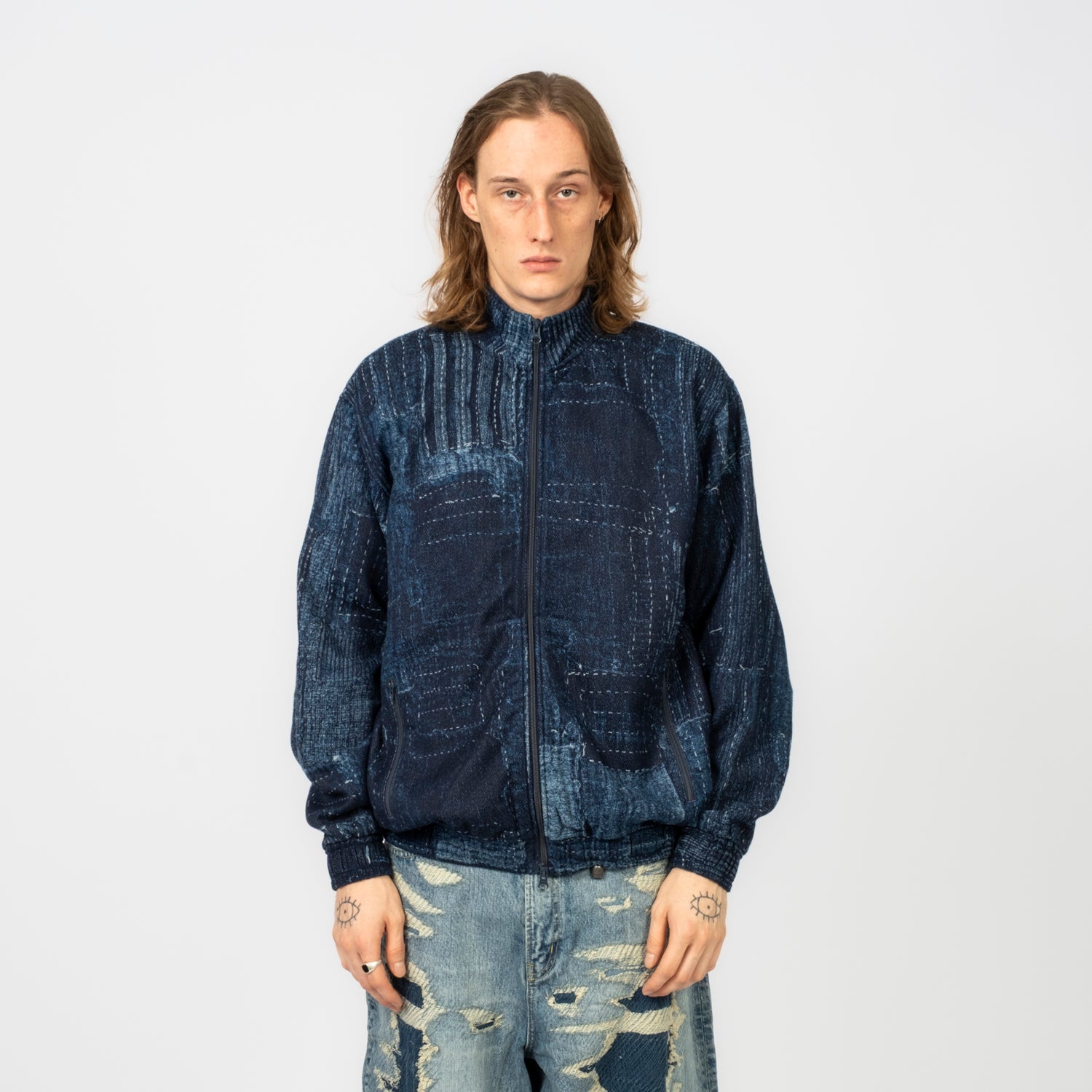 [FDMTL] FA26JK17R BORO TRACK JACKET RINSE _ INDIGO