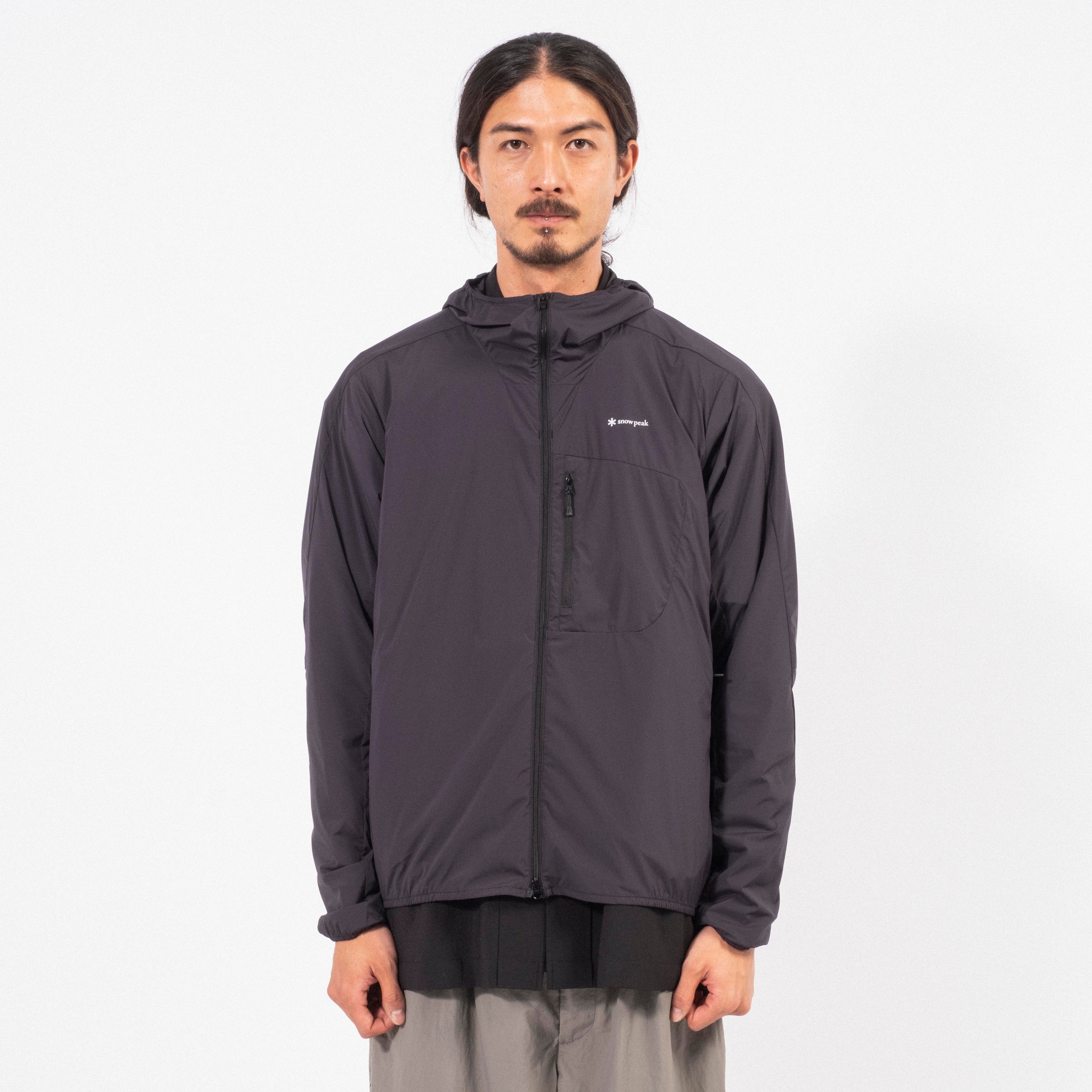 [SNOW PEAK] ULTRALIGHT PACKABLE HOODIE _ BLACK