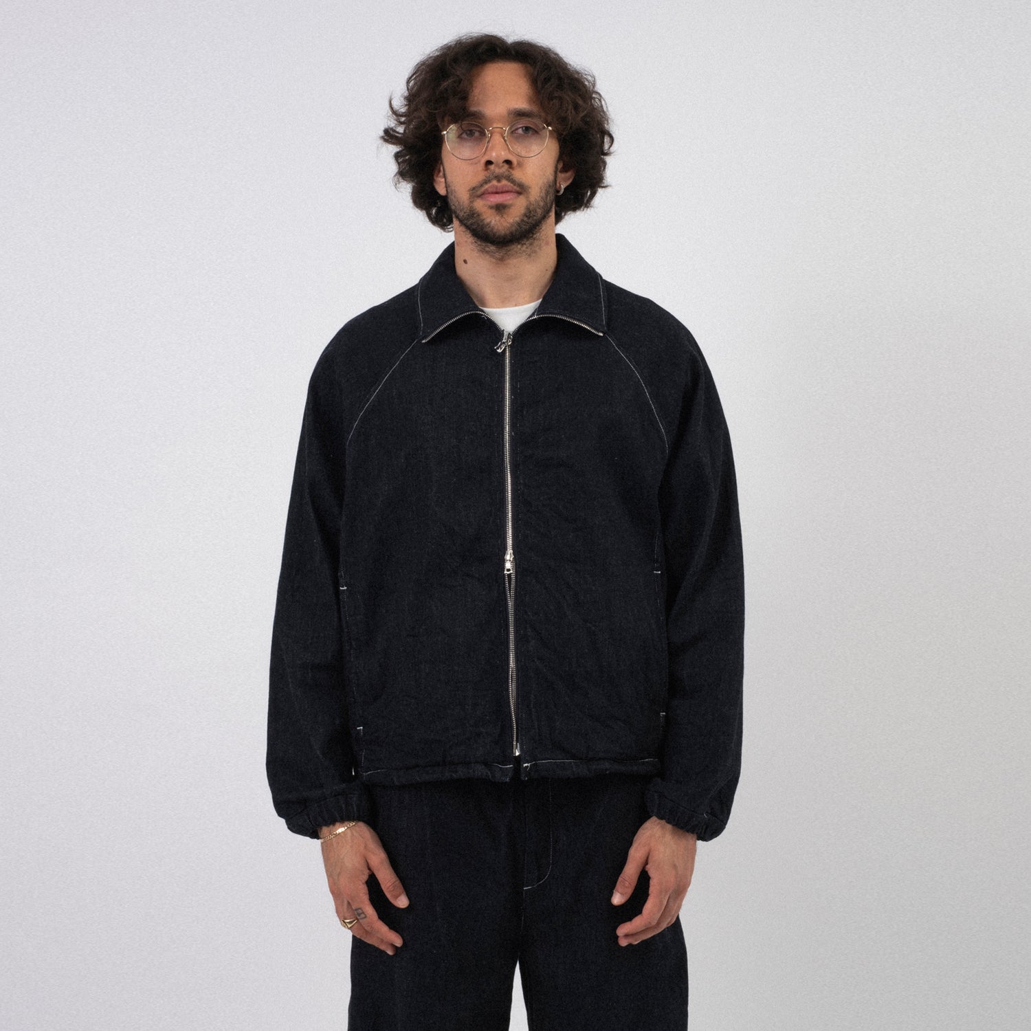 [SSSTEIN] ST932 OVERSIZED ECO DENIM ZIP JACKET