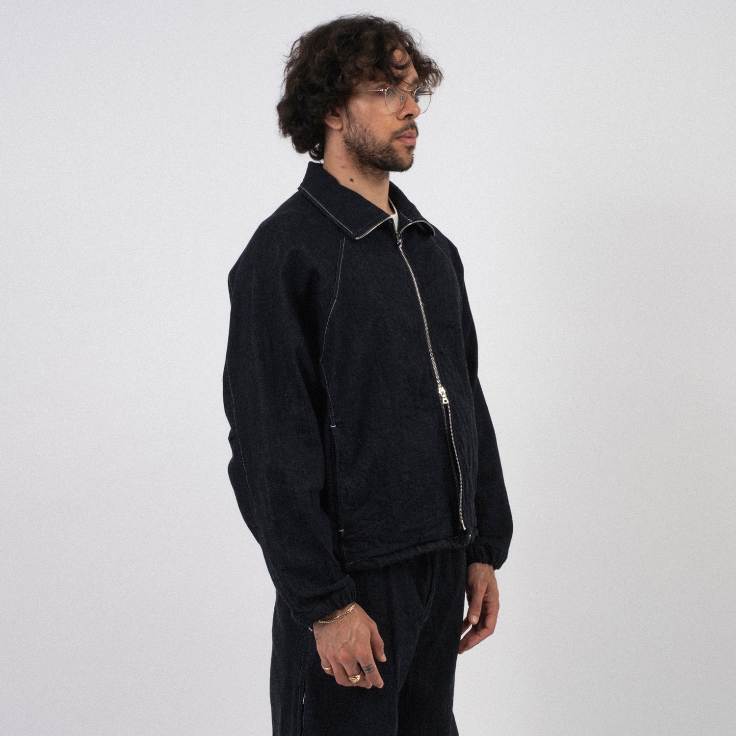 [SSSTEIN] ST932 OVERSIZED ECO DENIM ZIP JACKET