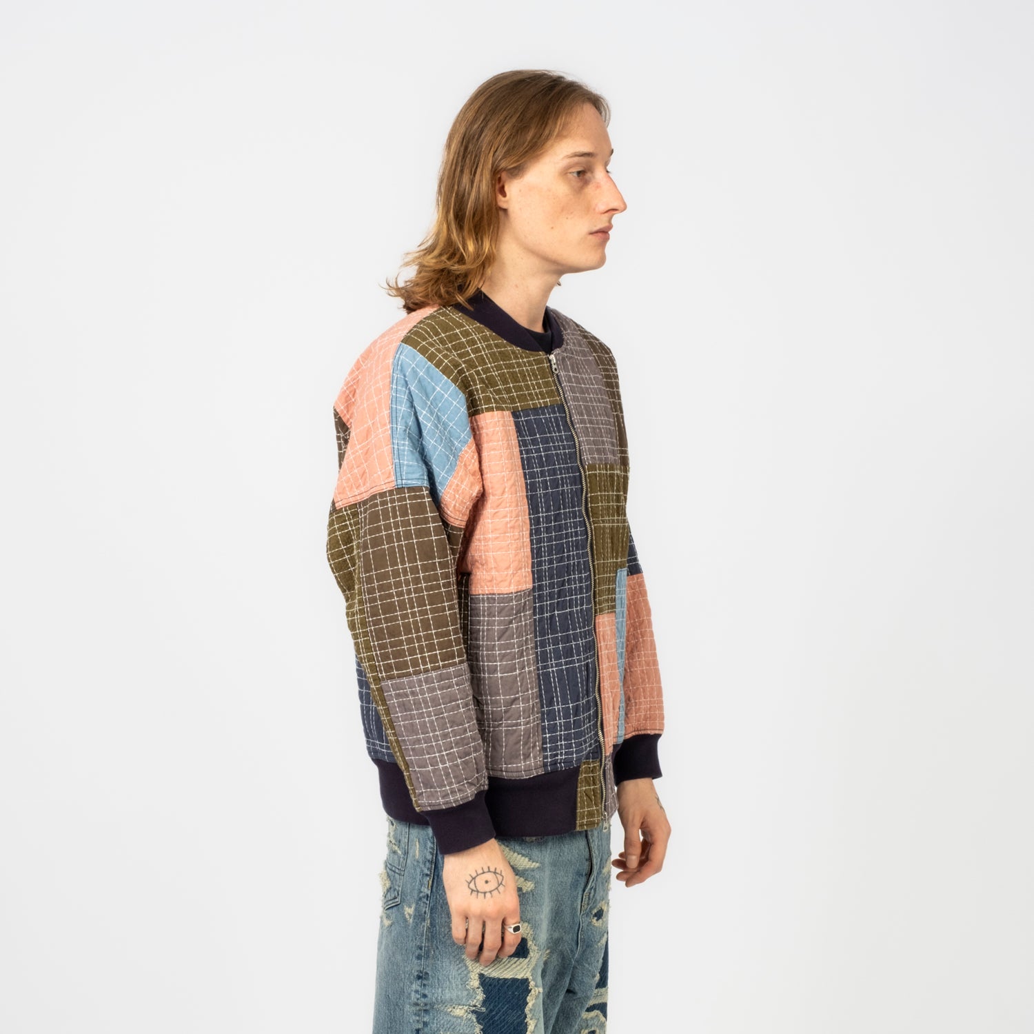 [FDMTL] FA26JK21C SASHIKO BOMBER JACKET RINSE _ KHAKI