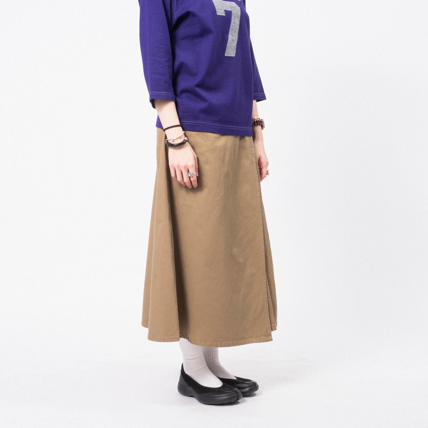 [BEAMS BOY] G.CHINO WRAP SKIRT _ BEIGE