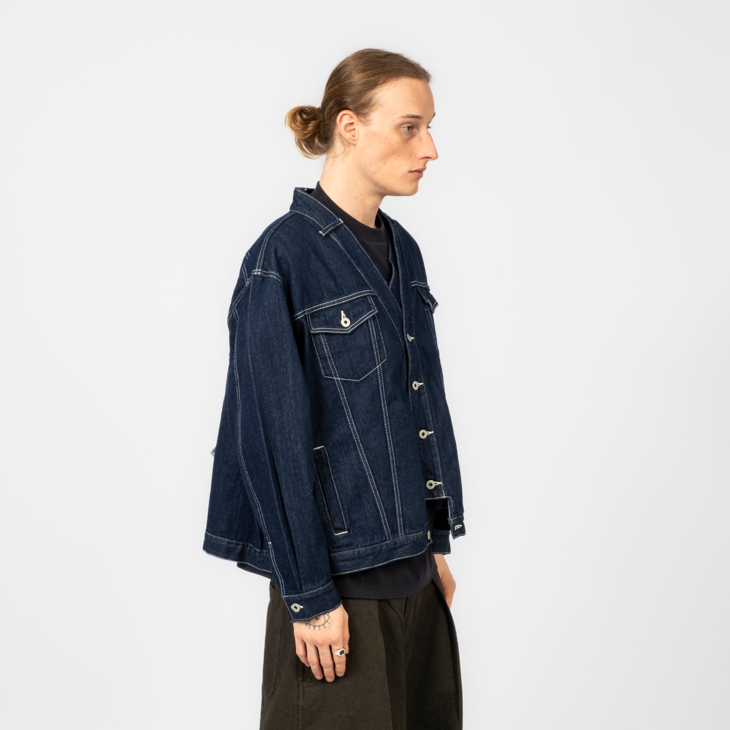 [FDMTL] FA26JK19R DENIM T-FORM JACKET RINSE _ INDIGO