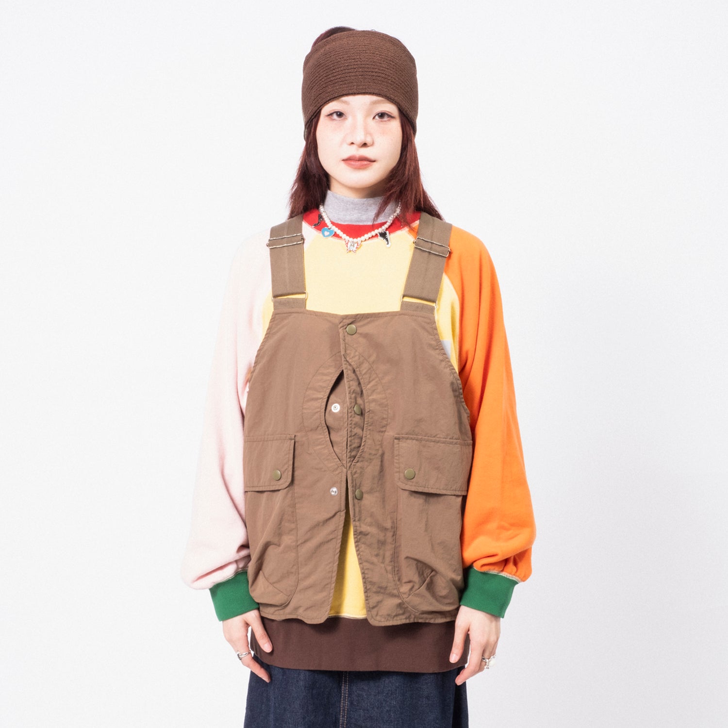 [BEAMS BOY] G.PE HUNT VST _ OLIVE