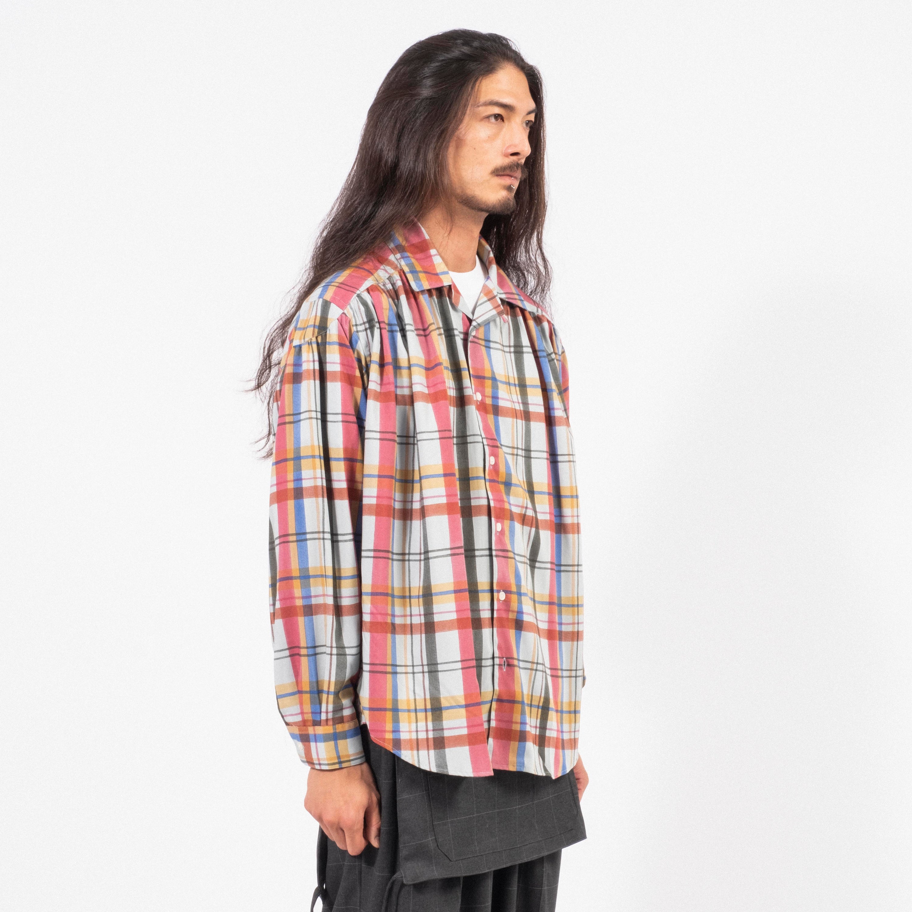[AÏE] QV814 PAINTER SHIRT _ SLATE BLUE