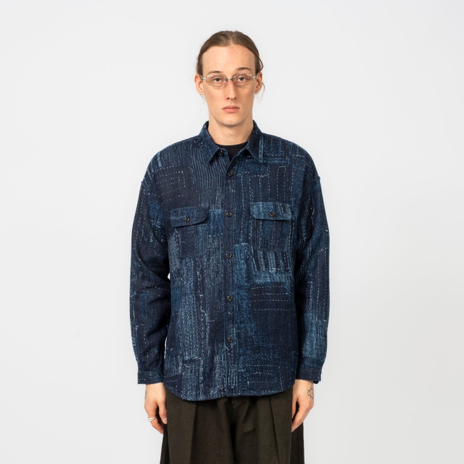 [FDMTL] FA26SH17R BORO SHIRT RINSE _ INDIGO