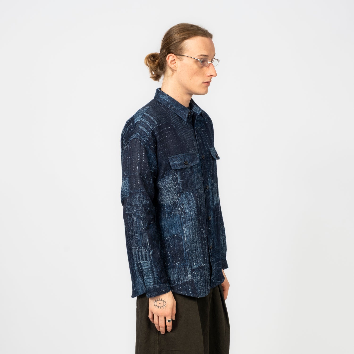 [FDMTL] FA26SH17R BORO SHIRT RINSE _ INDIGO