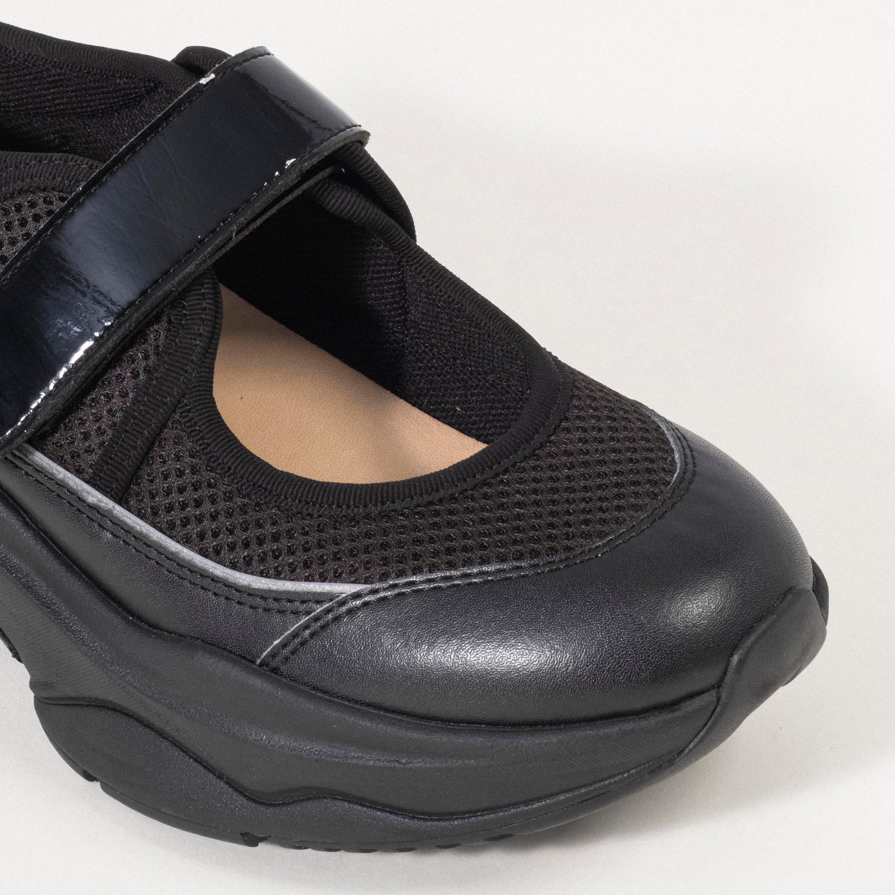 RHODOLIRION] QT1120 MARY JANE SNEAKERS _ B-BLACK
