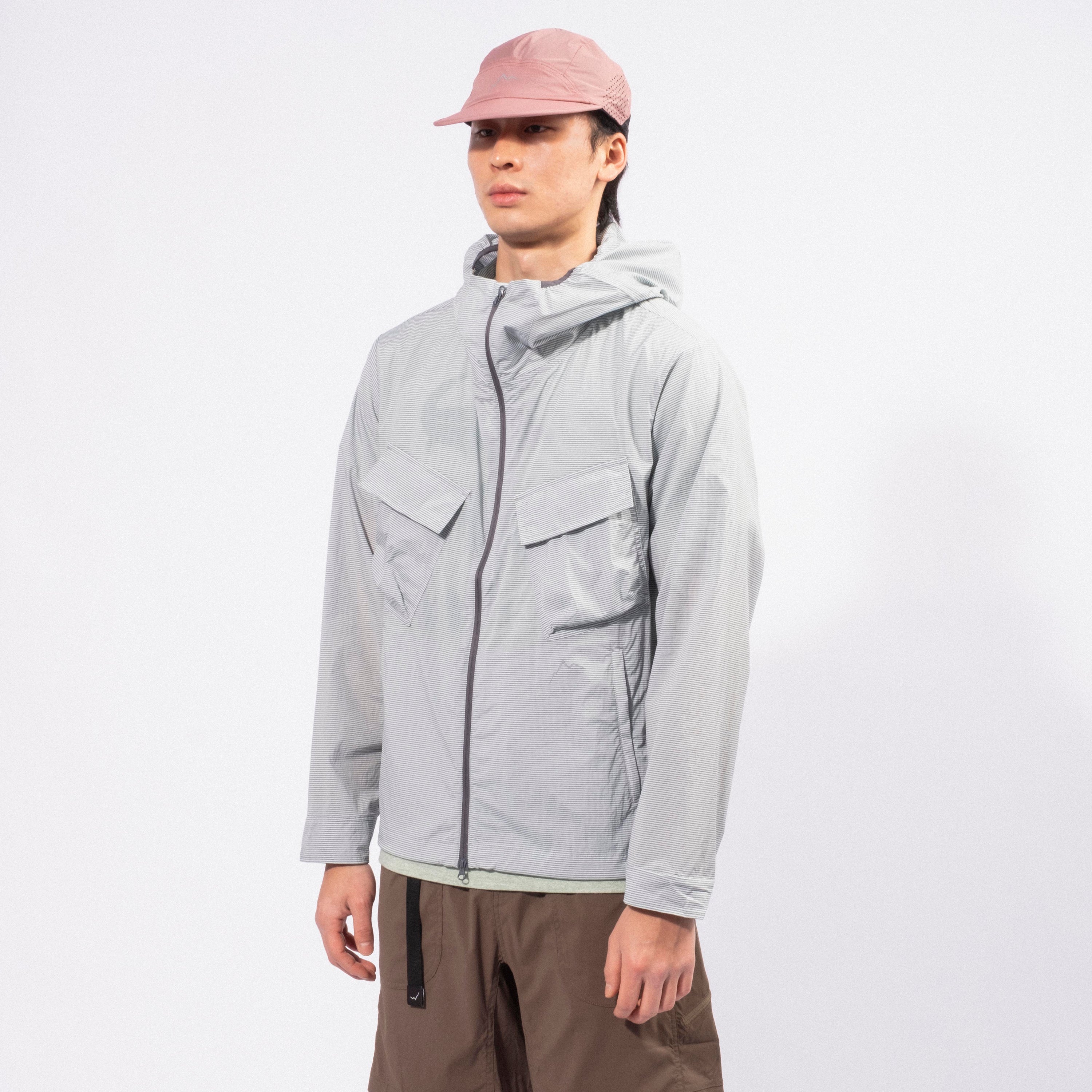 [CAYL] FLAP POCKET CHK JACKET _ LIGHT GREY