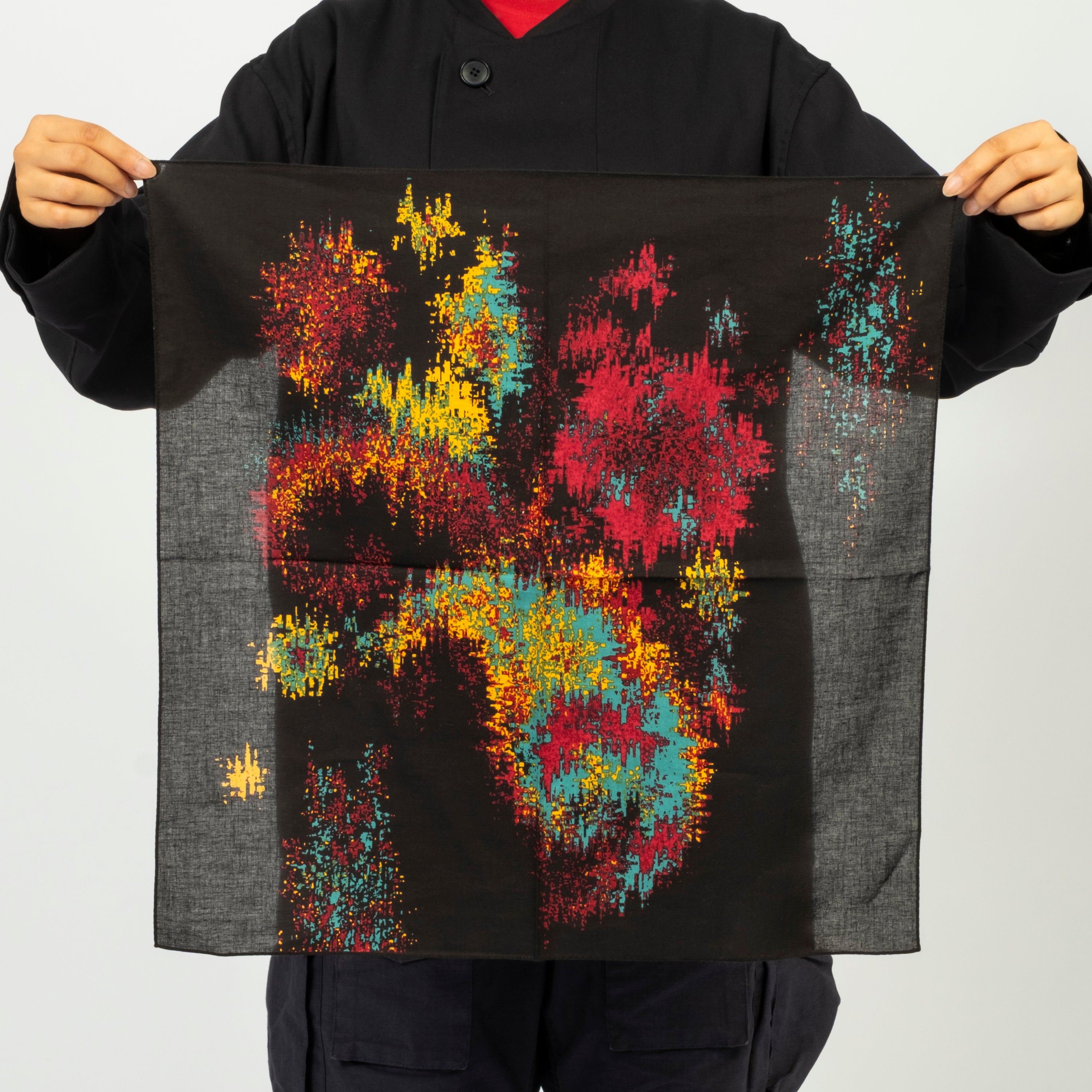 [BLUE BLUE JAPAN] TSUJIGAHANA BANDANA _ BLACK