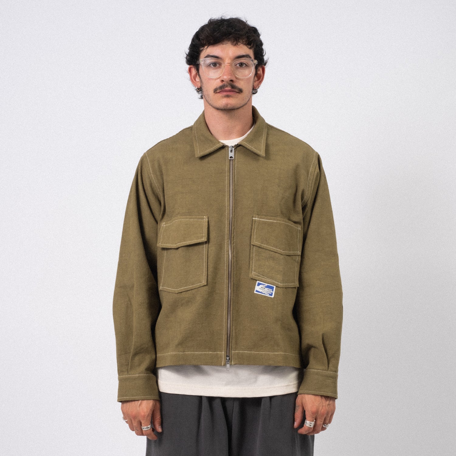 [STORY MFG] 555 JACKET _ OLIVE WONKY-WEAR