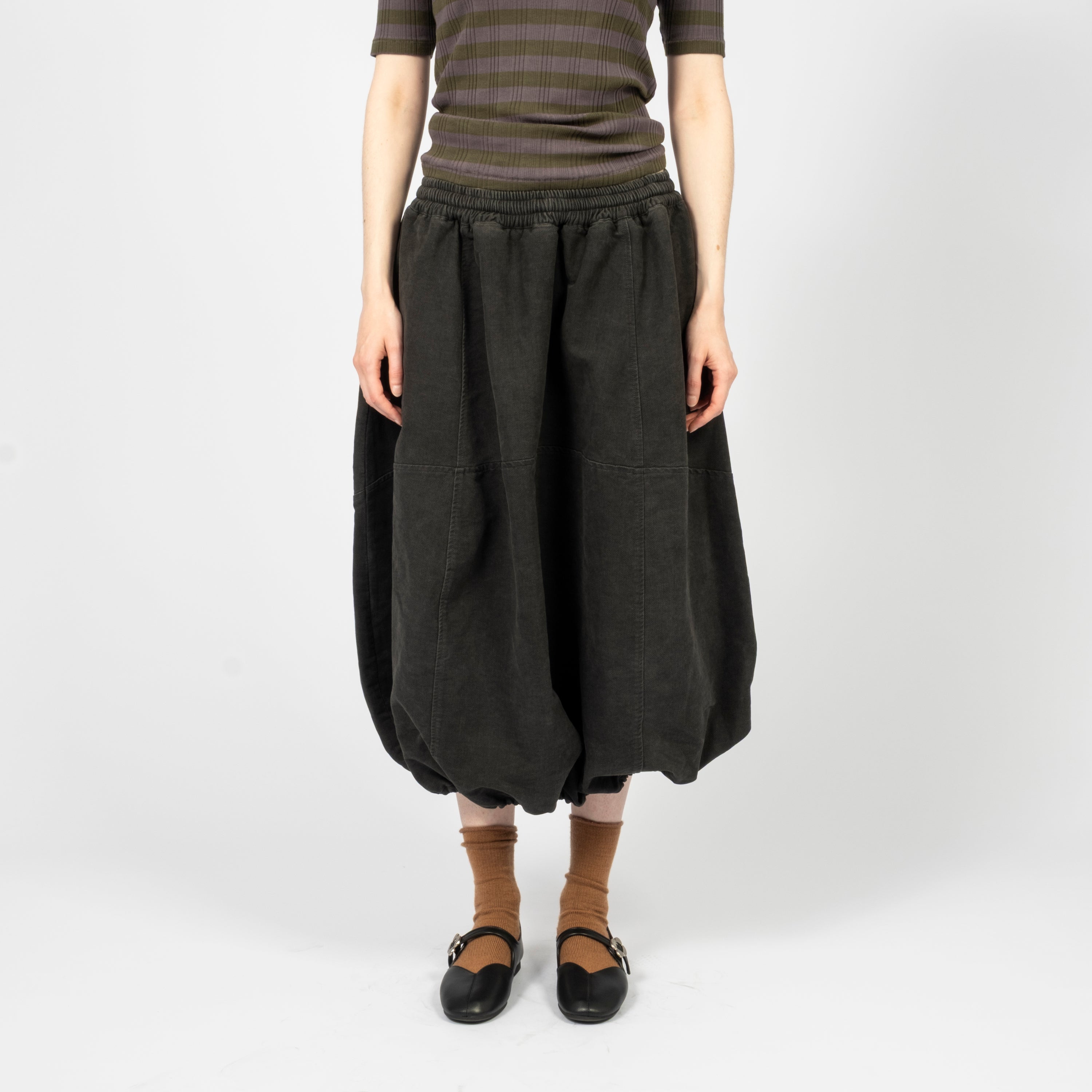 [YMC] PARACHUTE SKIRT _ CHARCOAL