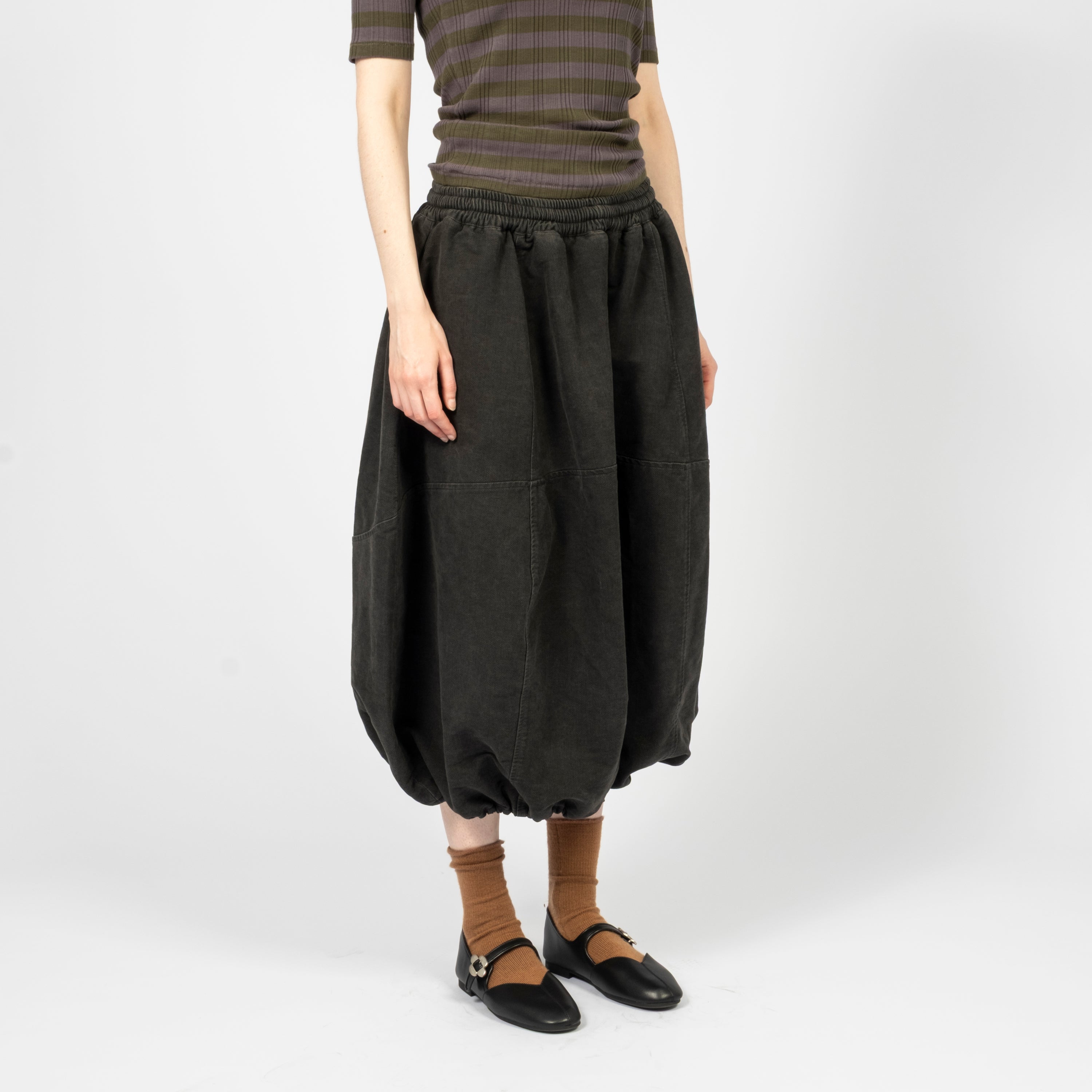 [YMC] PARACHUTE SKIRT _ CHARCOAL
