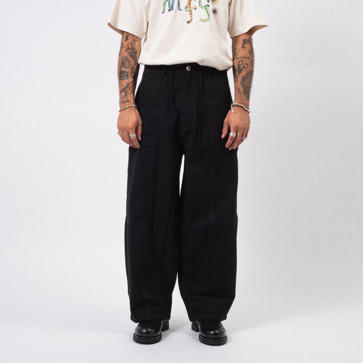 [STORY MFG] DOCUMENT PANTS _ BLACK