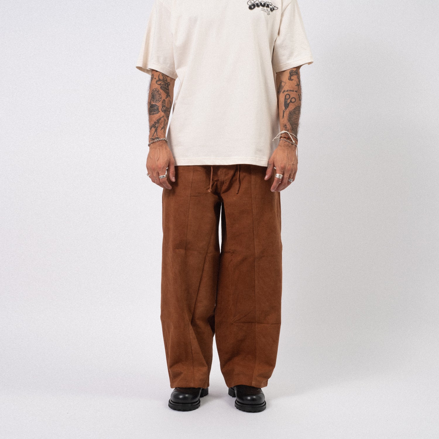 [STORY MFG] DOCUMENT PANTS _ BARK BROWN