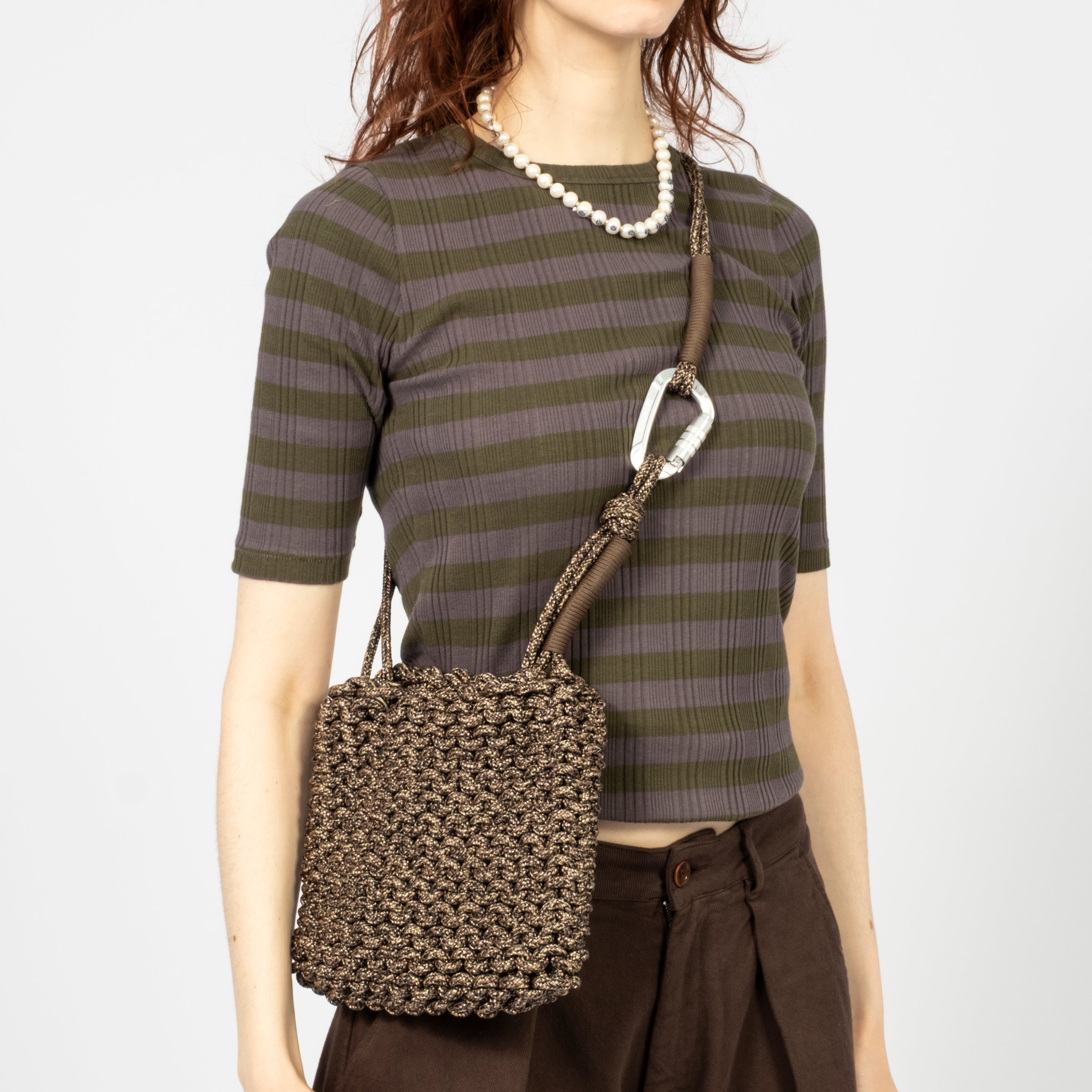 [BRAGGY] SLING BAG MEDIUM _ EBONY TWIST