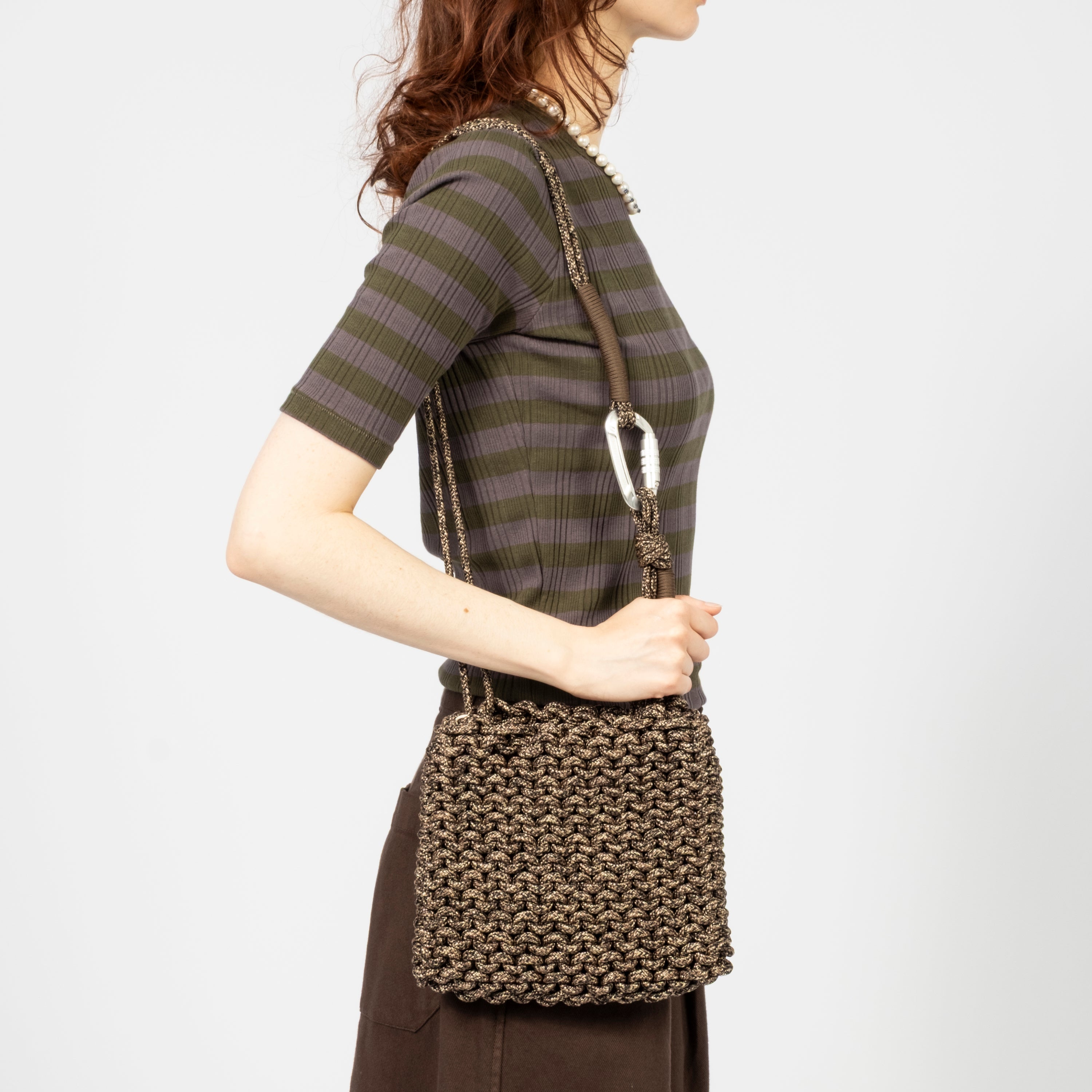 [BRAGGY] SLING BAG MEDIUM _ EBONY TWIST