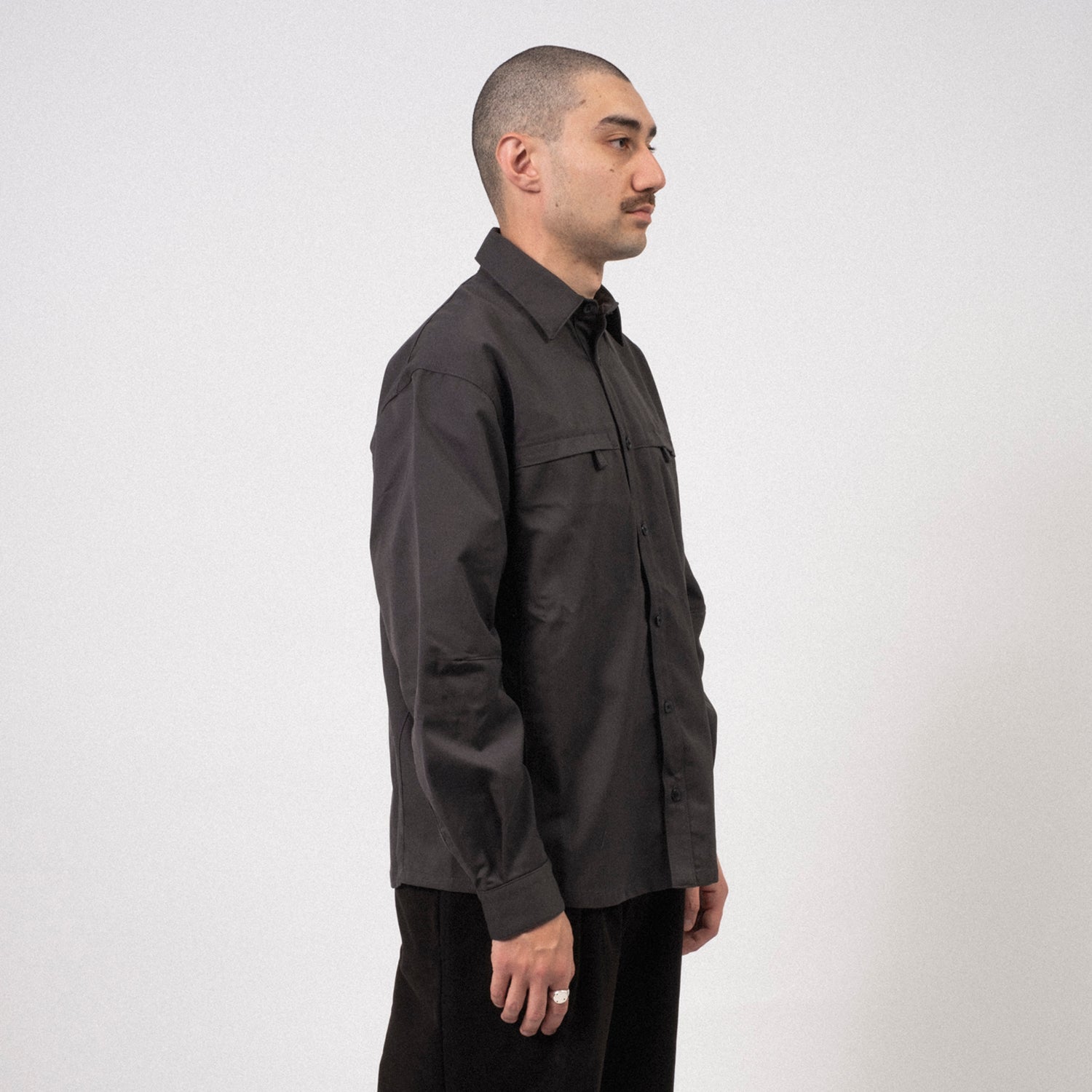 [ROA] KLOPMAN PANELING SHIRT _ CHARCOAL