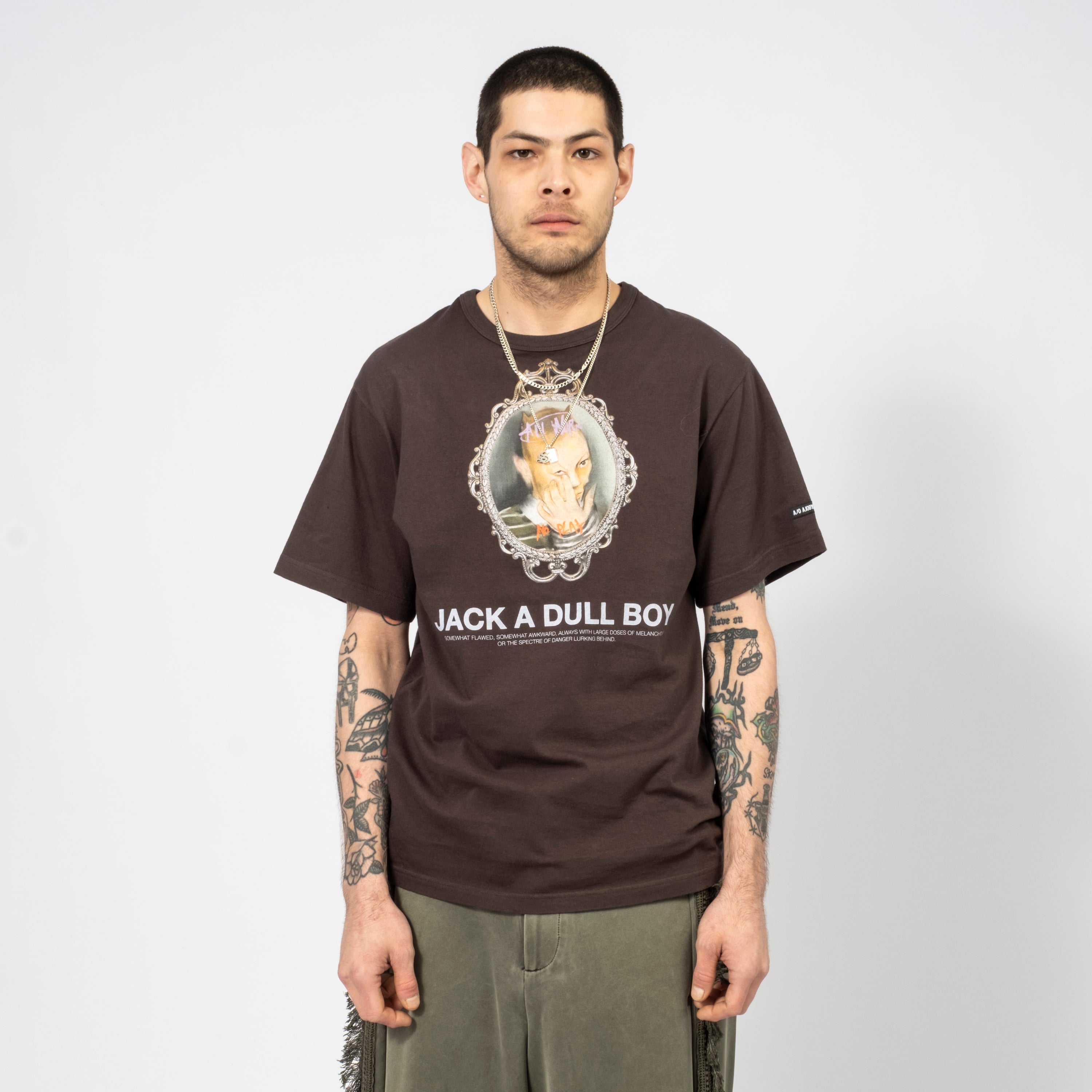 [AJOBYAJO] JACK'S PORTRAIT T-SHIRT _ CHARCOAL