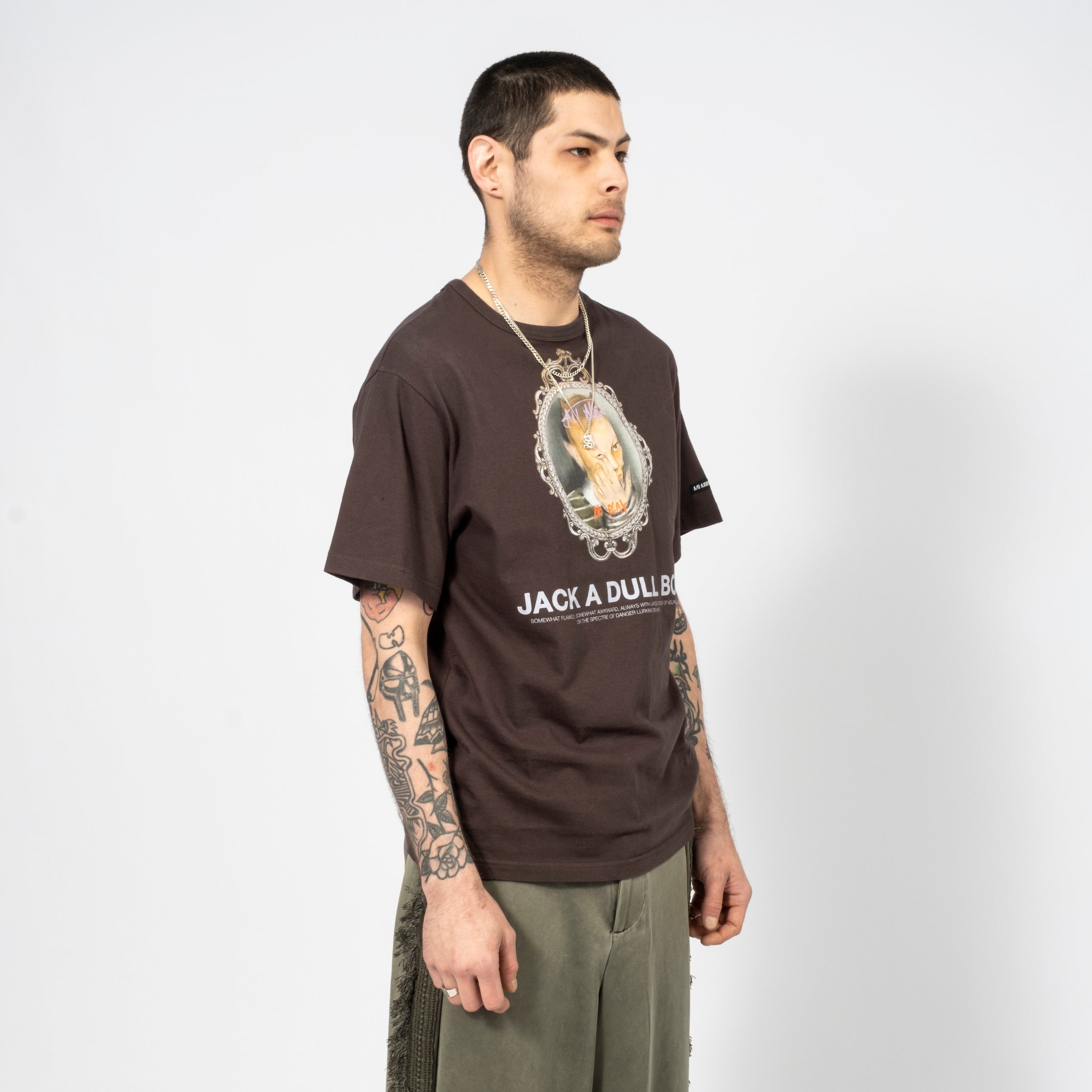 [AJOBYAJO] JACK'S PORTRAIT T-SHIRT _ CHARCOAL