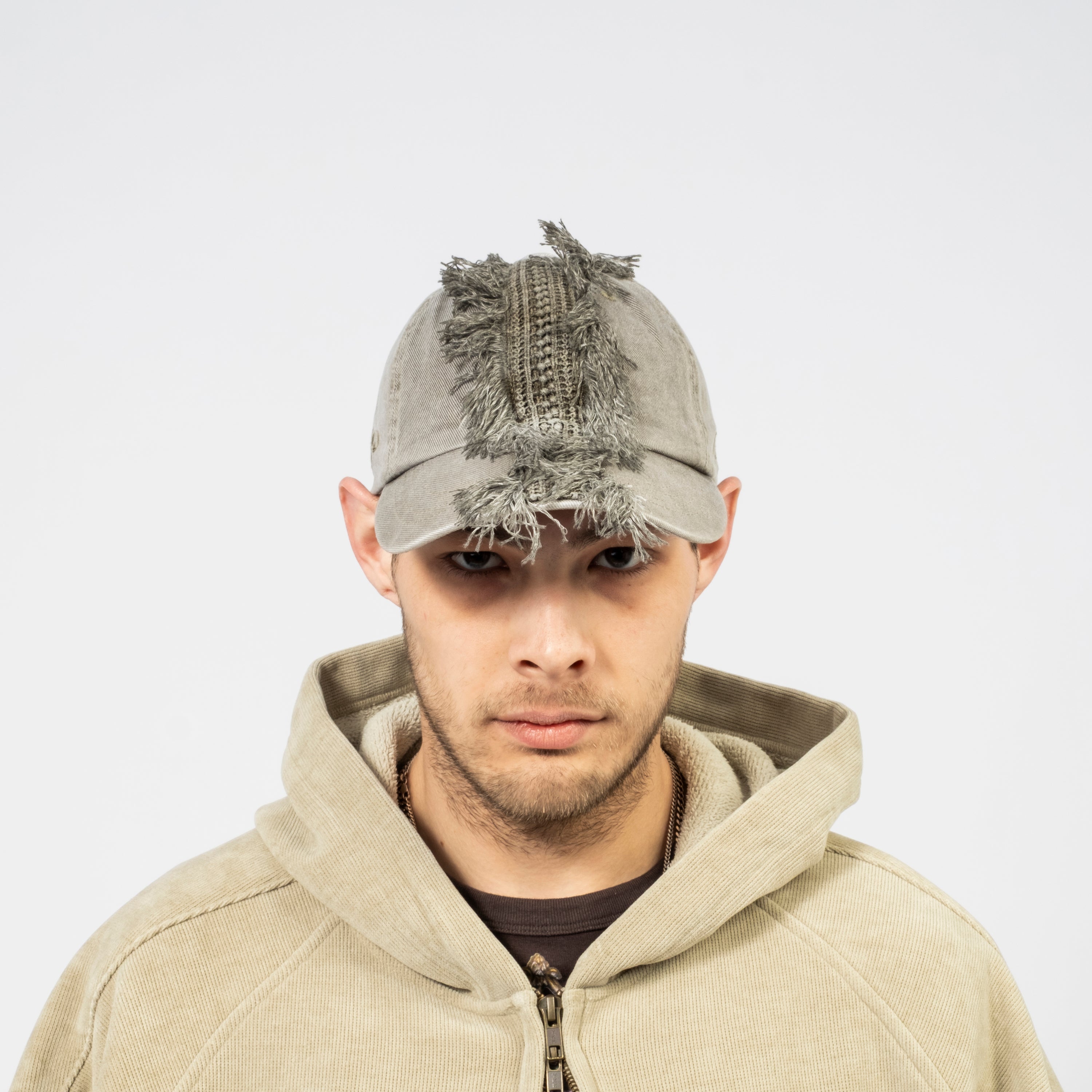 [AJOBYAJO] LACE TRIMMING WASHED CAP _ TEA GREEN