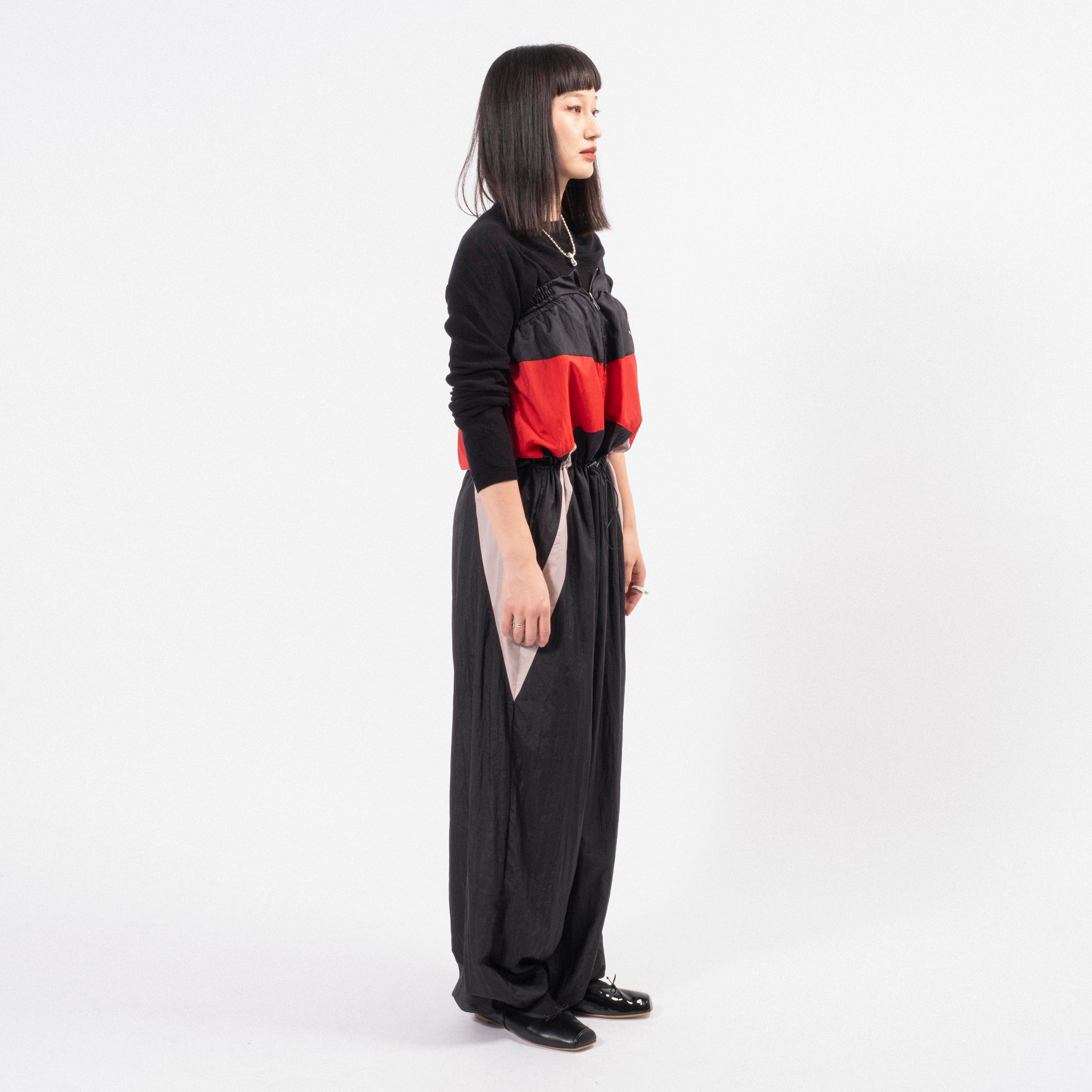 [RHODOLIRION] QT1046 TUBE TOP WARMING UP SUIT _ B-BLACK