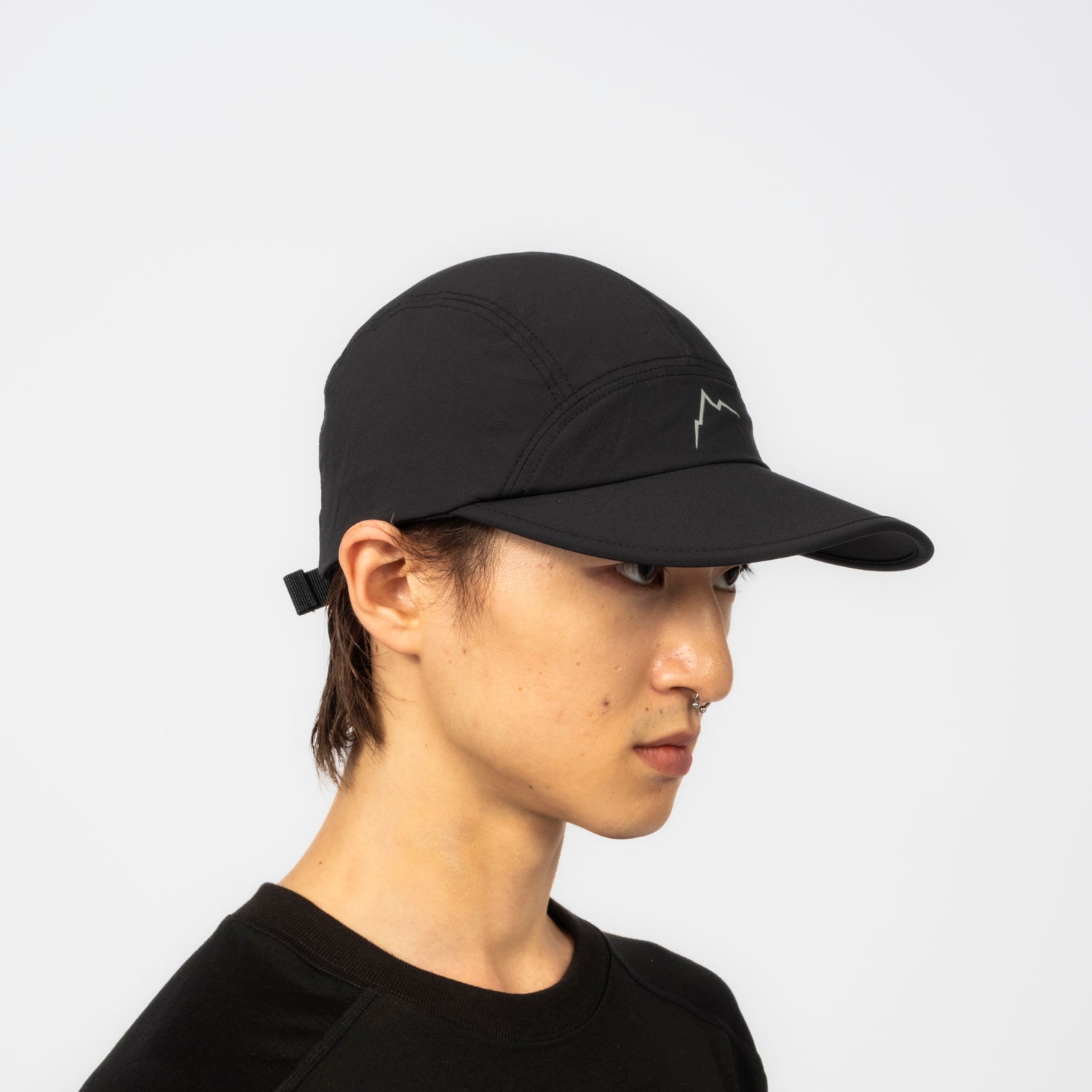 [CAYL] STRETCH TRAIL CAP _ BLACK