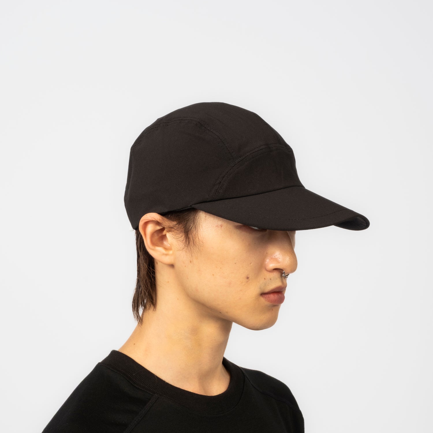 [CAYL] DOUBLE WEAVE TRAIL CAP _ BLACK