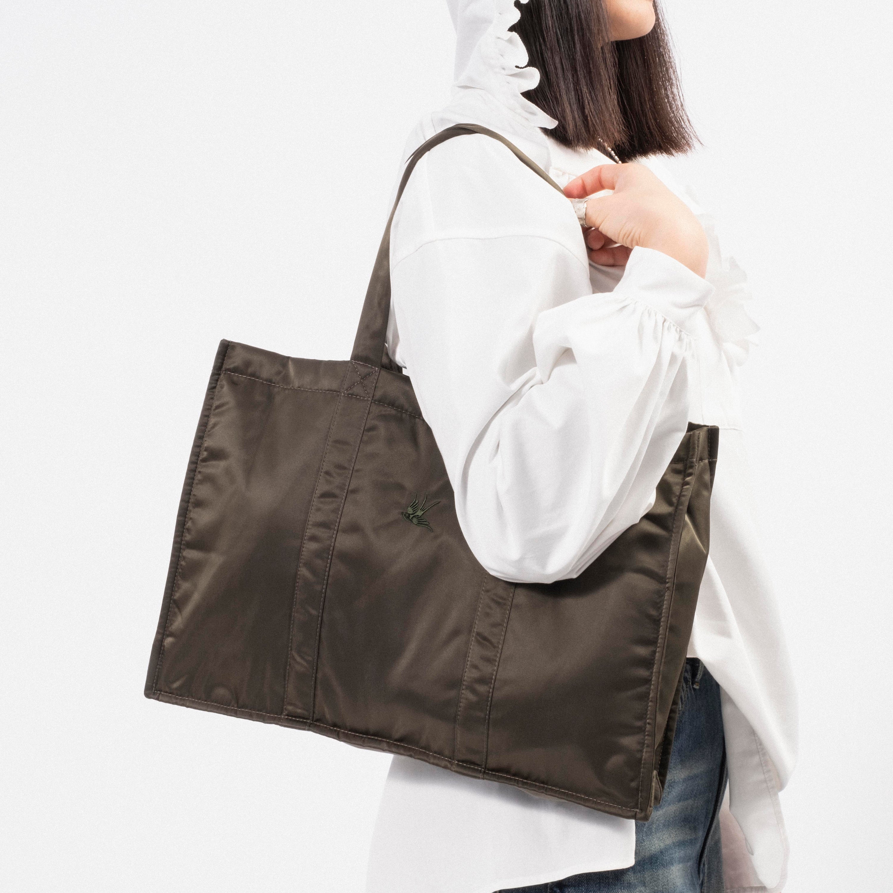 [RHODOLIRION] QT1109 LESSON TOTE _ A-OLIVE
