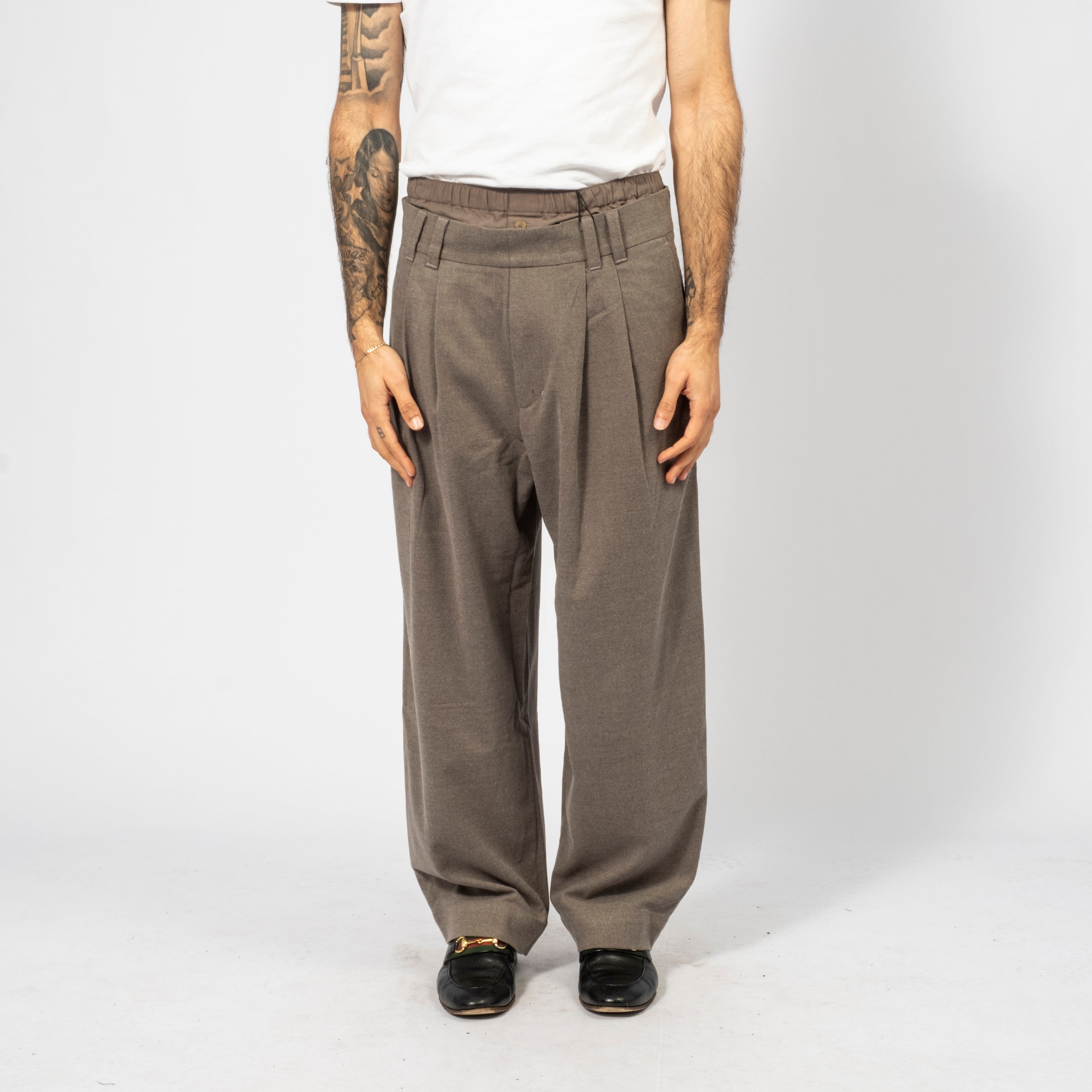[AJOBYAJO] DOUBLE LAYERED PANTS _ GREY