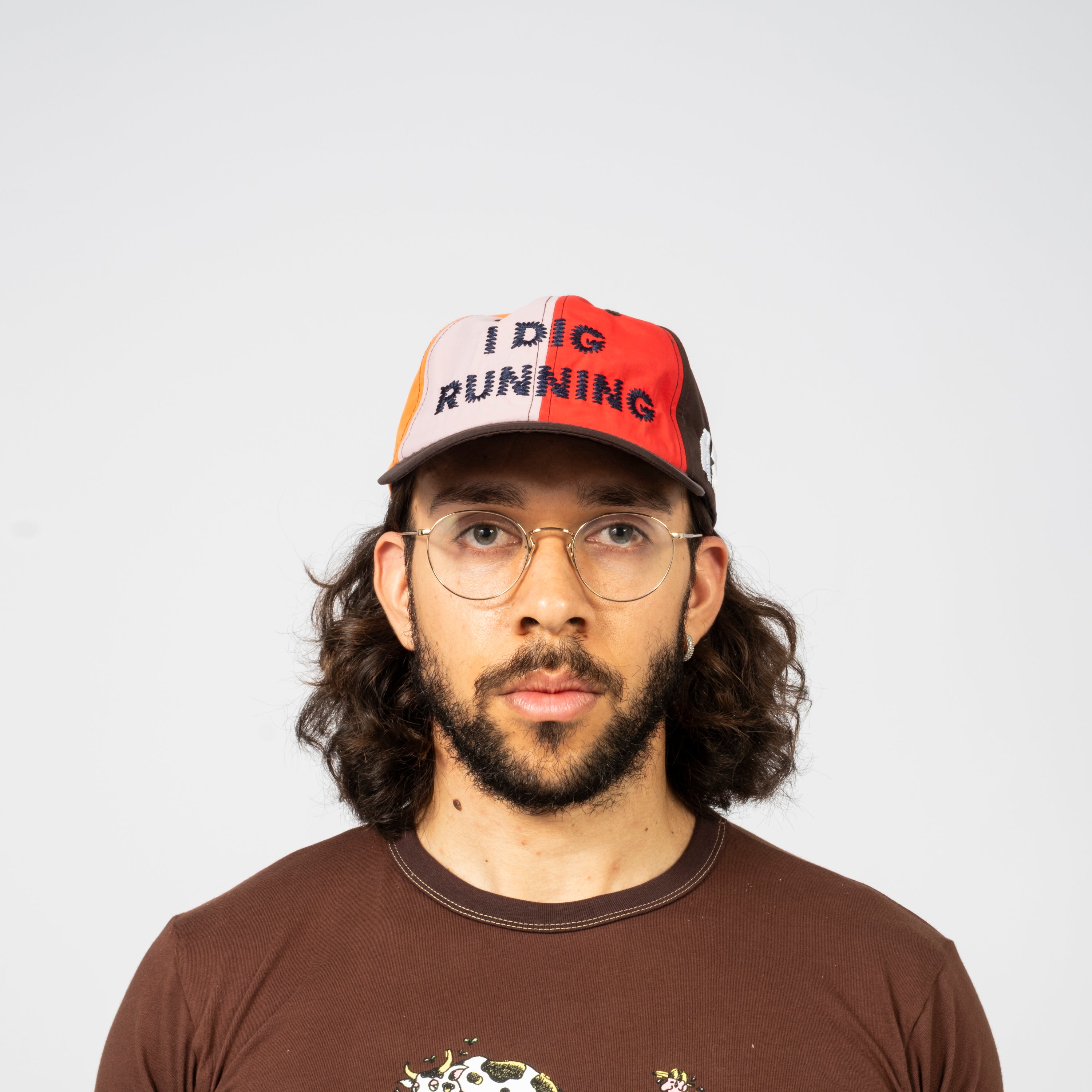 [ALEX ZONO] "I DIG RUNNING" DAD HAT _ MULTI